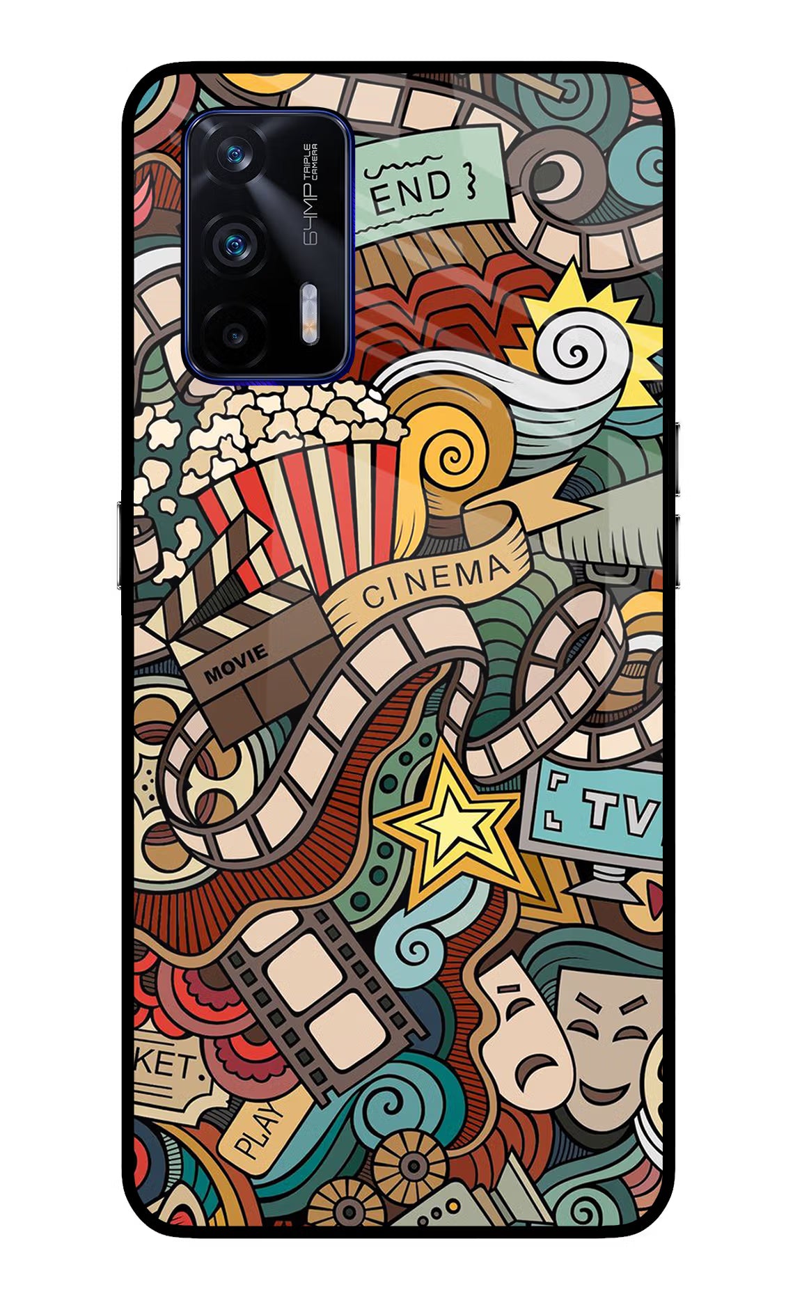 Cinema Abstract Realme GT 5G Glass Case - Cinema Abstract Realme GT 5G Glass Case Cinema Abstract Realme GT 5G Glass Case