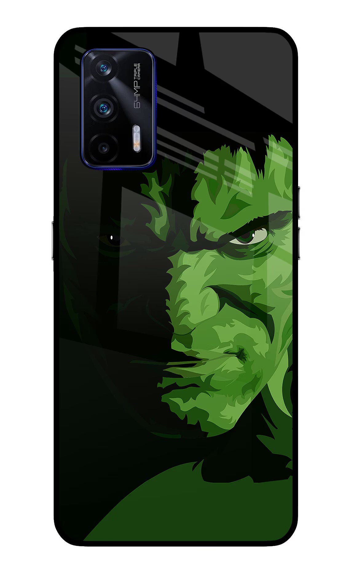 HULK Realme GT 5G Back Cover - HULK Realme GT 5G Glass Case Back Cover by Casekaro HULK Realme GT 5G Glass Case Back Cover by Casekaro