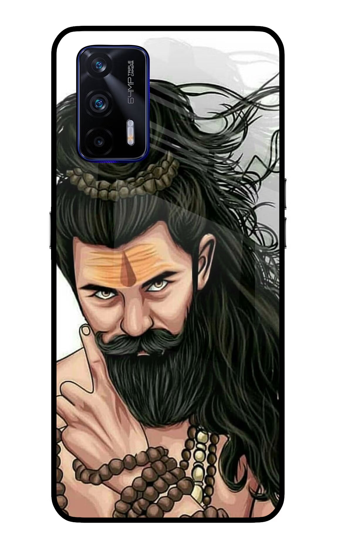 Mahadev Realme GT 5G Back Cover - Mahadev Realme GT 5G Glass Case Back Cover by Casekaro Mahadev Realme GT 5G Glass Case Back Cover by Casekaro