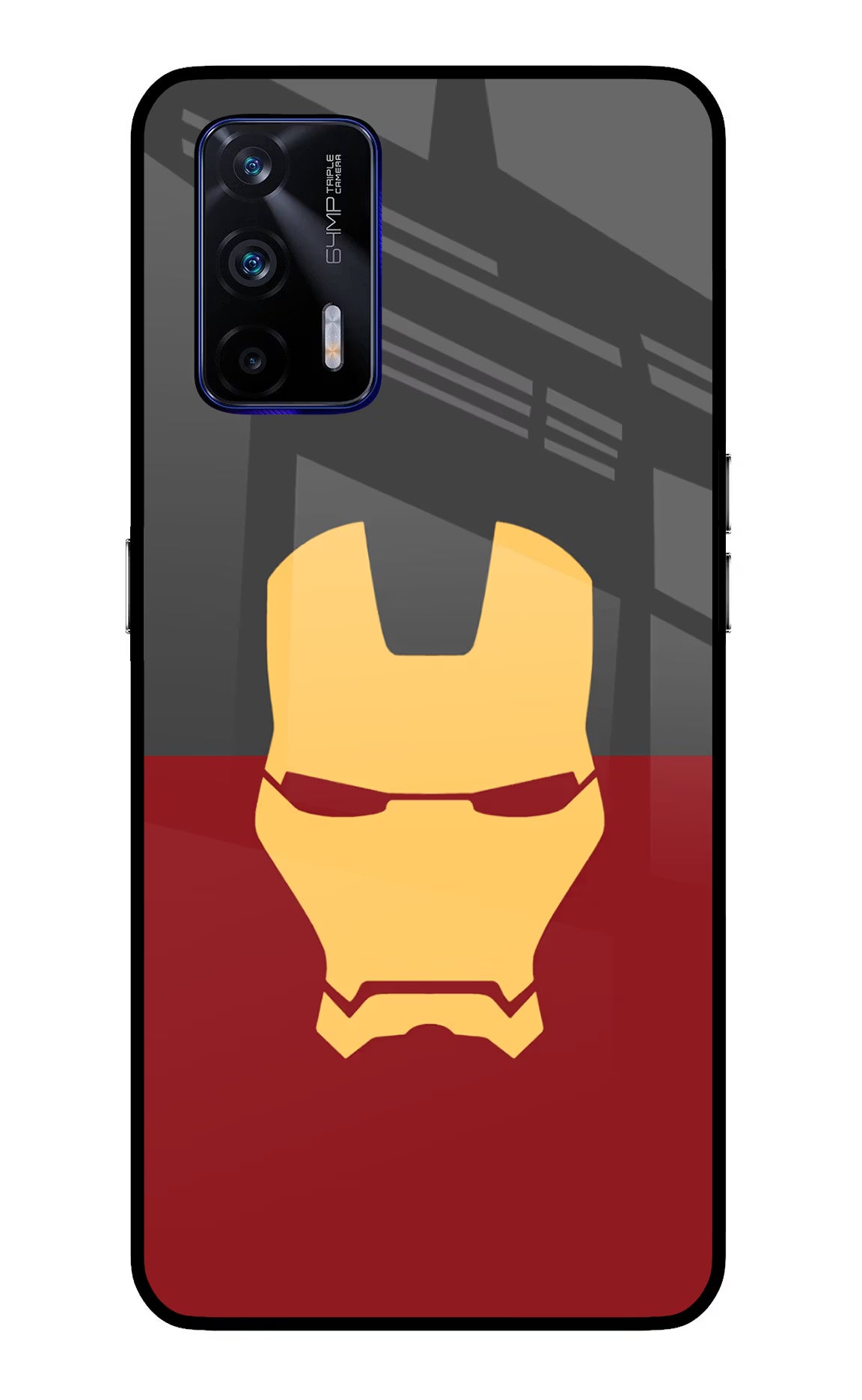 Ironman Realme GT 5G Back Cover - Ironman Realme GT 5G Glass Case Back Cover by Casekaro Ironman Realme GT 5G Glass Case Back Cover by Casekaro