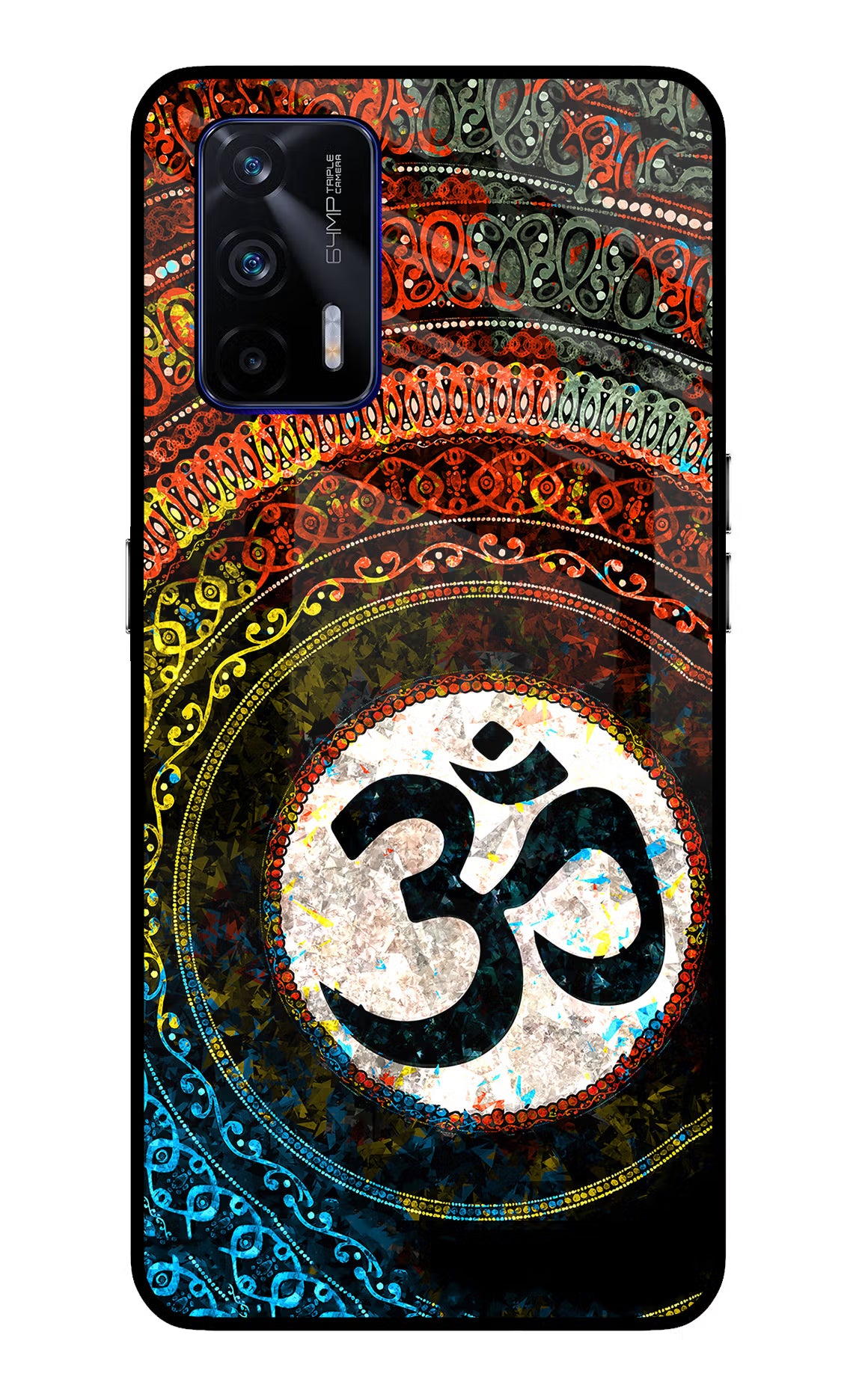 Om Cultural Realme GT 5G Glass Case - Om Cultural Realme GT 5G Glass Case Om Cultural Realme GT 5G Glass Case