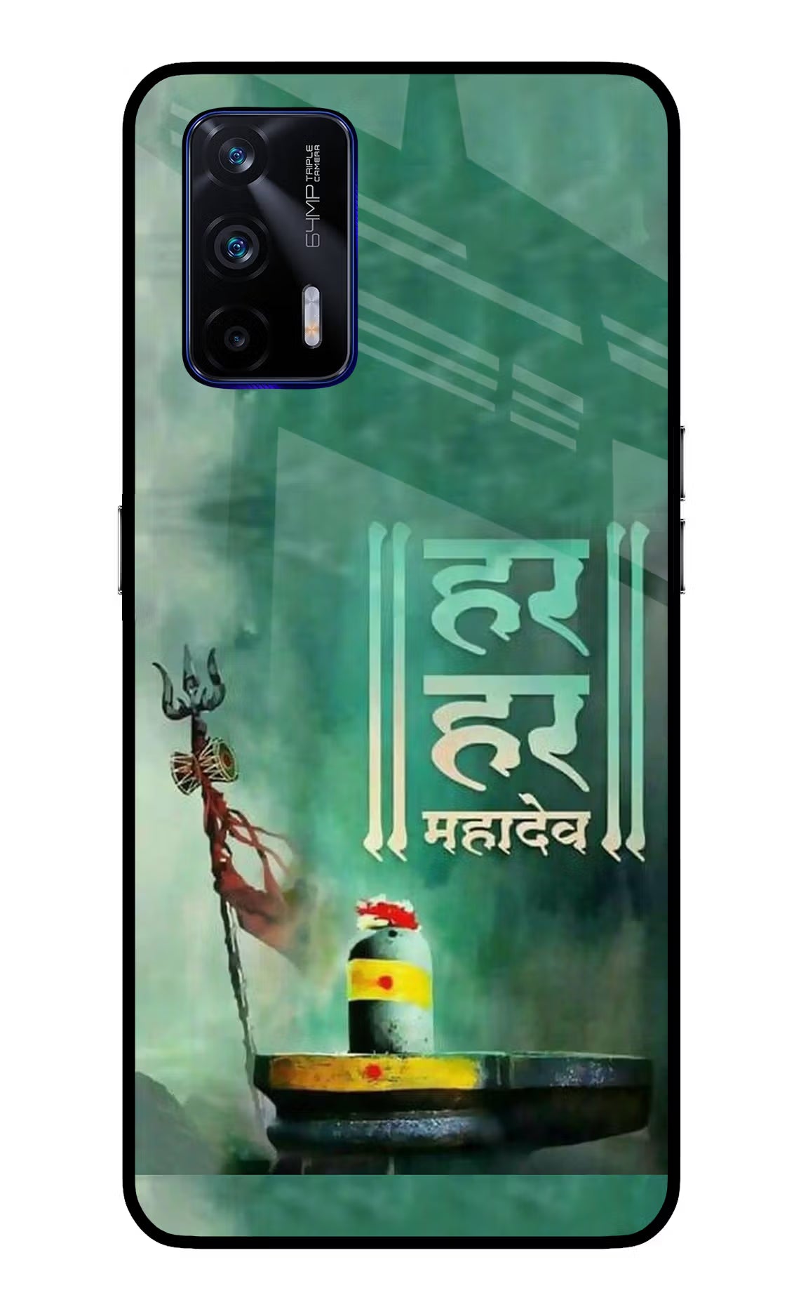 Har Har Mahadev Shivling Realme GT 5G Back Cover - Har Har Mahadev Shivling Realme GT 5G Glass Case Back Cover by Casekaro Har Har Mahadev Shivling Realme GT 5G Glass Case Back Cover by Casekaro