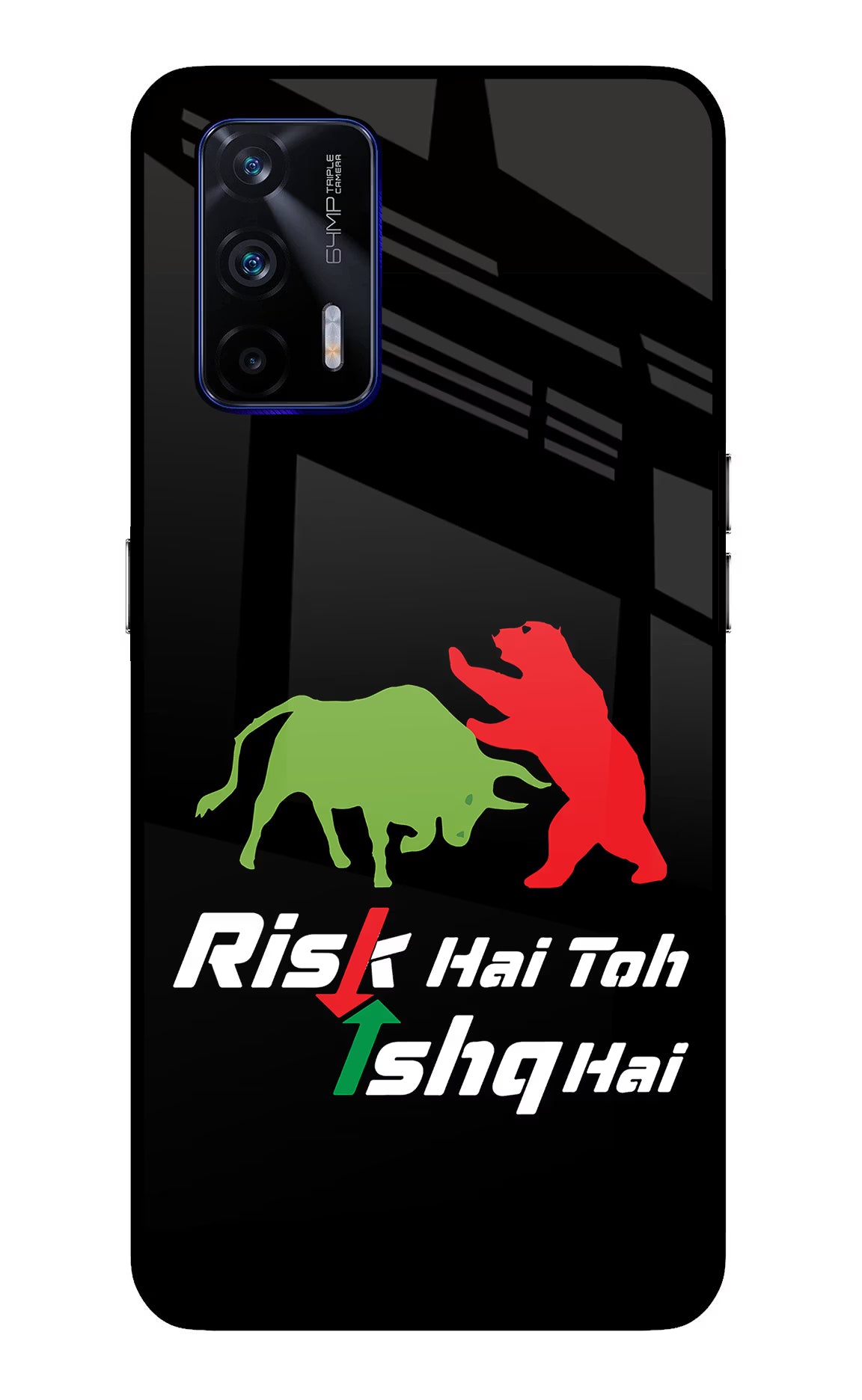 Risk Hai Toh Ishq Hai Realme GT 5G Glass Case - Risk Hai Toh Ishq Hai Realme GT 5G Glass Case Risk Hai Toh Ishq Hai Realme GT 5G Glass Case