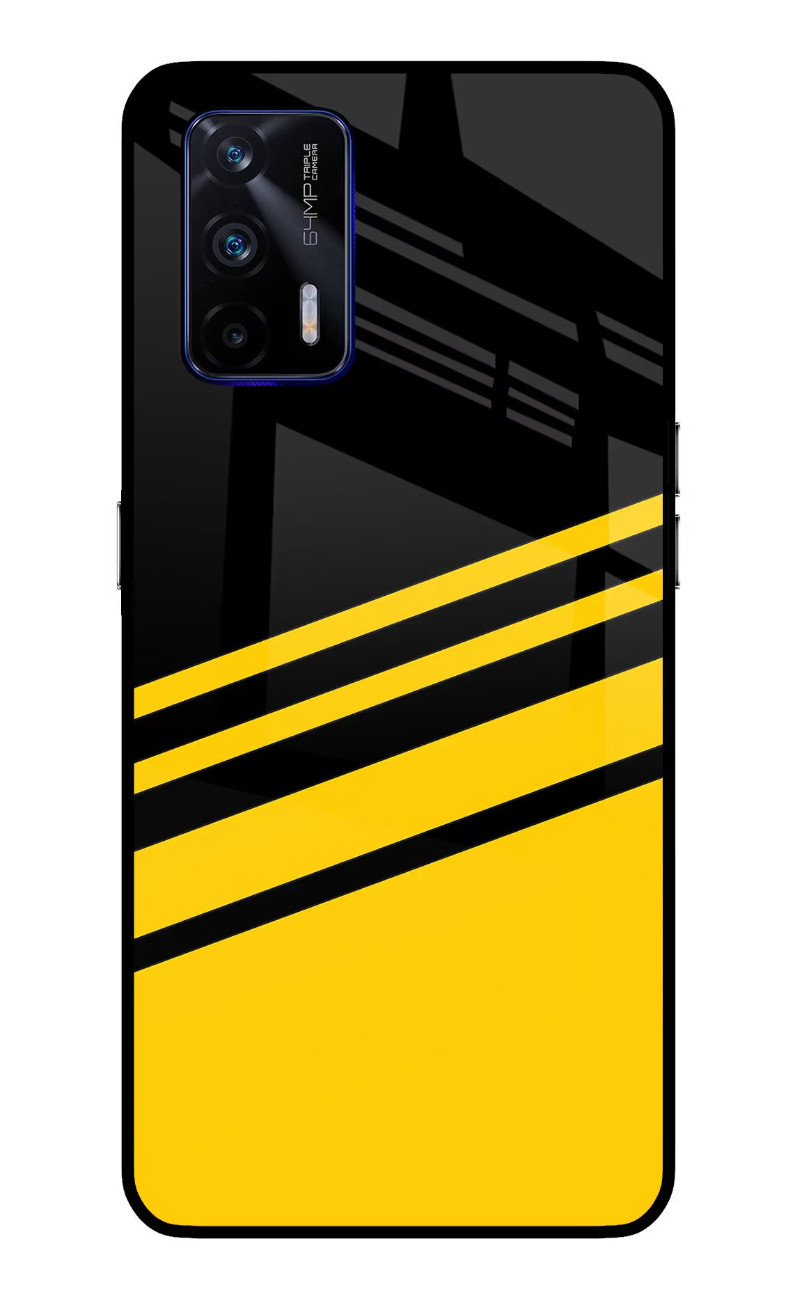 Yellow Shades Realme GT 5G Back Cover - Yellow Shades Realme GT 5G Glass Case Back Cover by Casekaro Yellow Shades Realme GT 5G Glass Case Back Cover by Casekaro
