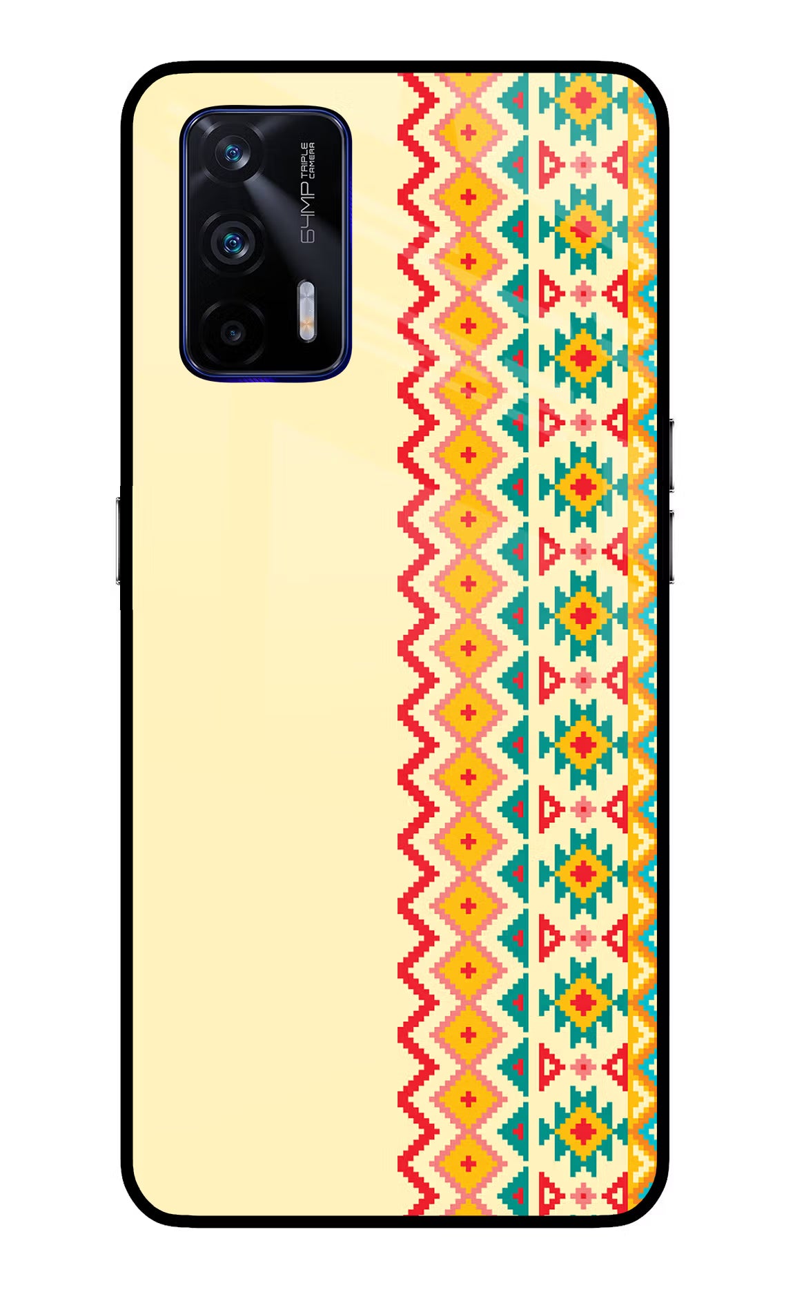 Ethnic Seamless Realme GT 5G Glass Case - Ethnic Seamless Realme GT 5G Glass Case Ethnic Seamless Realme GT 5G Glass Case