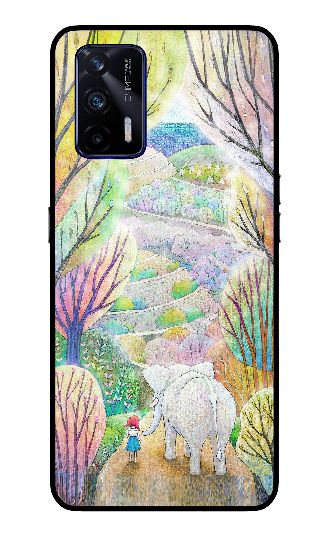 Nature Painting Realme GT 5G Glass Case - Nature Painting Realme GT 5G Glass Case Nature Painting Realme GT 5G Glass Case