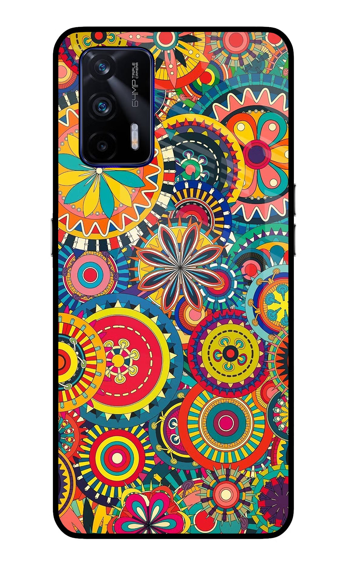 Gol Gol Art Realme GT 5G Back Cover - Gol Gol Art Realme GT 5G Glass Case Back Cover by Casekaro Gol Gol Art Realme GT 5G Glass Case Back Cover by Casekaro