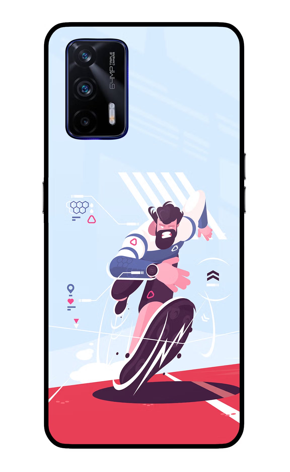 Run Pro Realme GT 5G Glass Case - Run Pro Realme GT 5G Glass Case Run Pro Realme GT 5G Glass Case