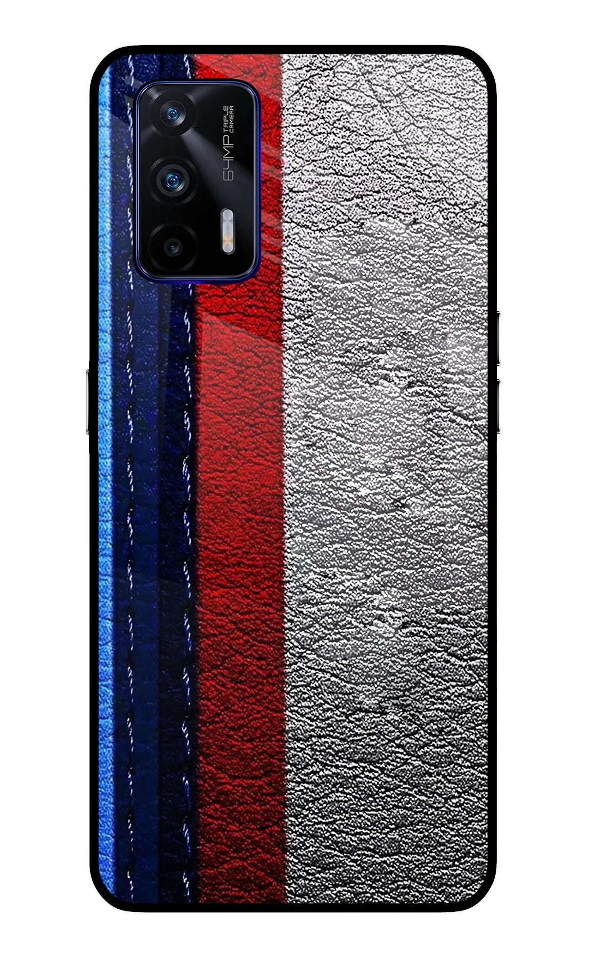 BMW Stripes Realme GT 5G Glass Case - BMW Stripes Realme GT 5G Glass Case BMW Stripes Realme GT 5G Glass Case