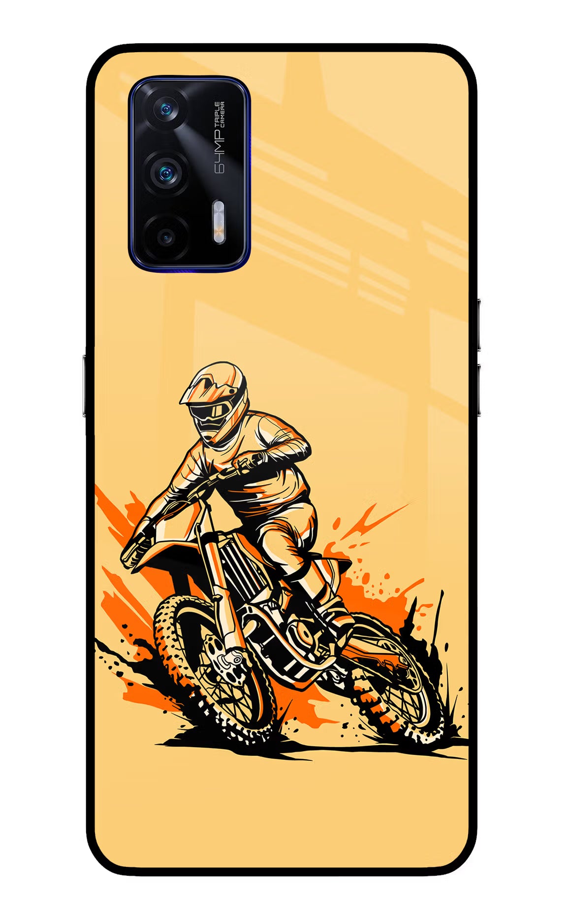 Off-Road Fury Realme GT 5G Back Cover - Off-Road Fury Realme GT 5G Glass Case Back Cover by Casekaro Off-Road Fury Realme GT 5G Glass Case Back Cover by Casekaro