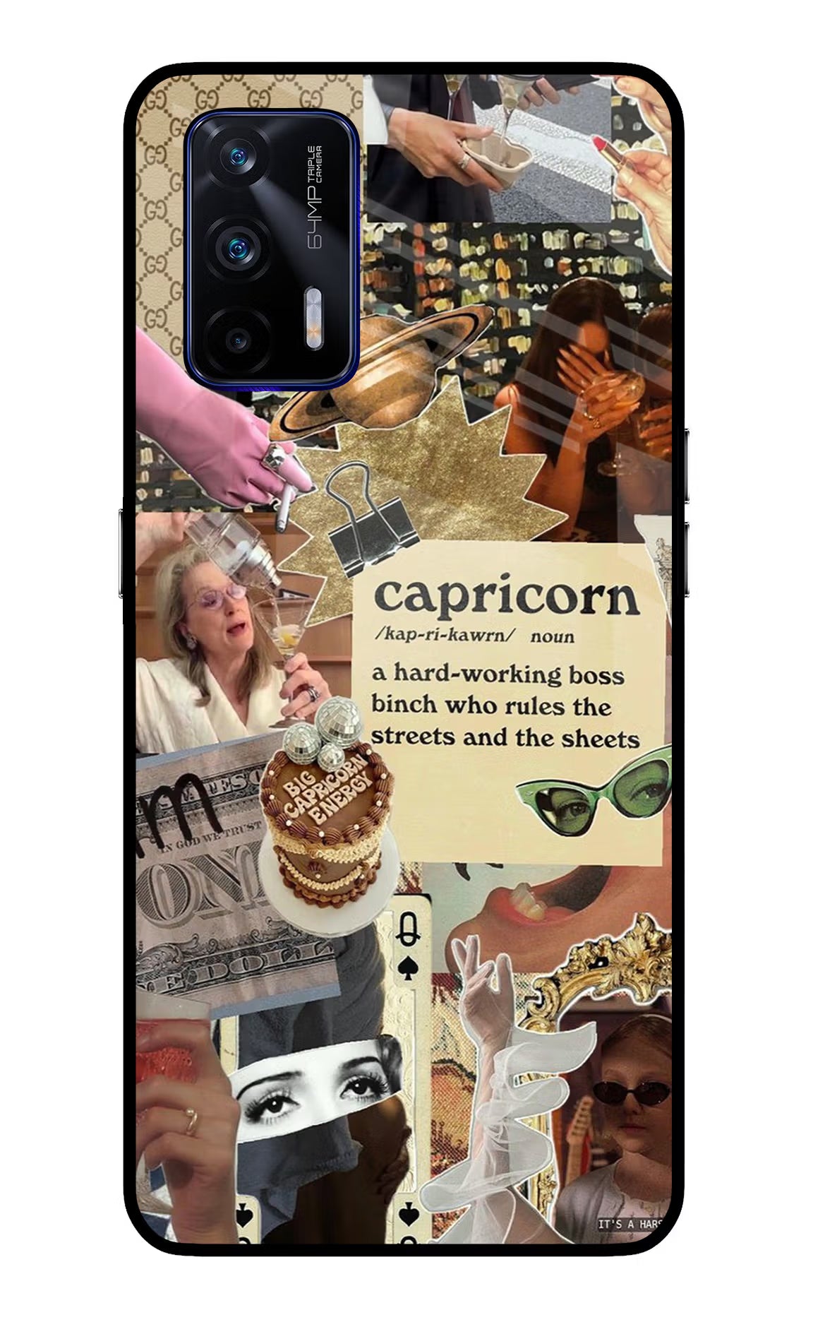 Capricorn Zodiac Realme GT 5G Glass Case - Capricorn Zodiac Realme GT 5G Glass Case Capricorn Zodiac Realme GT 5G Glass Case