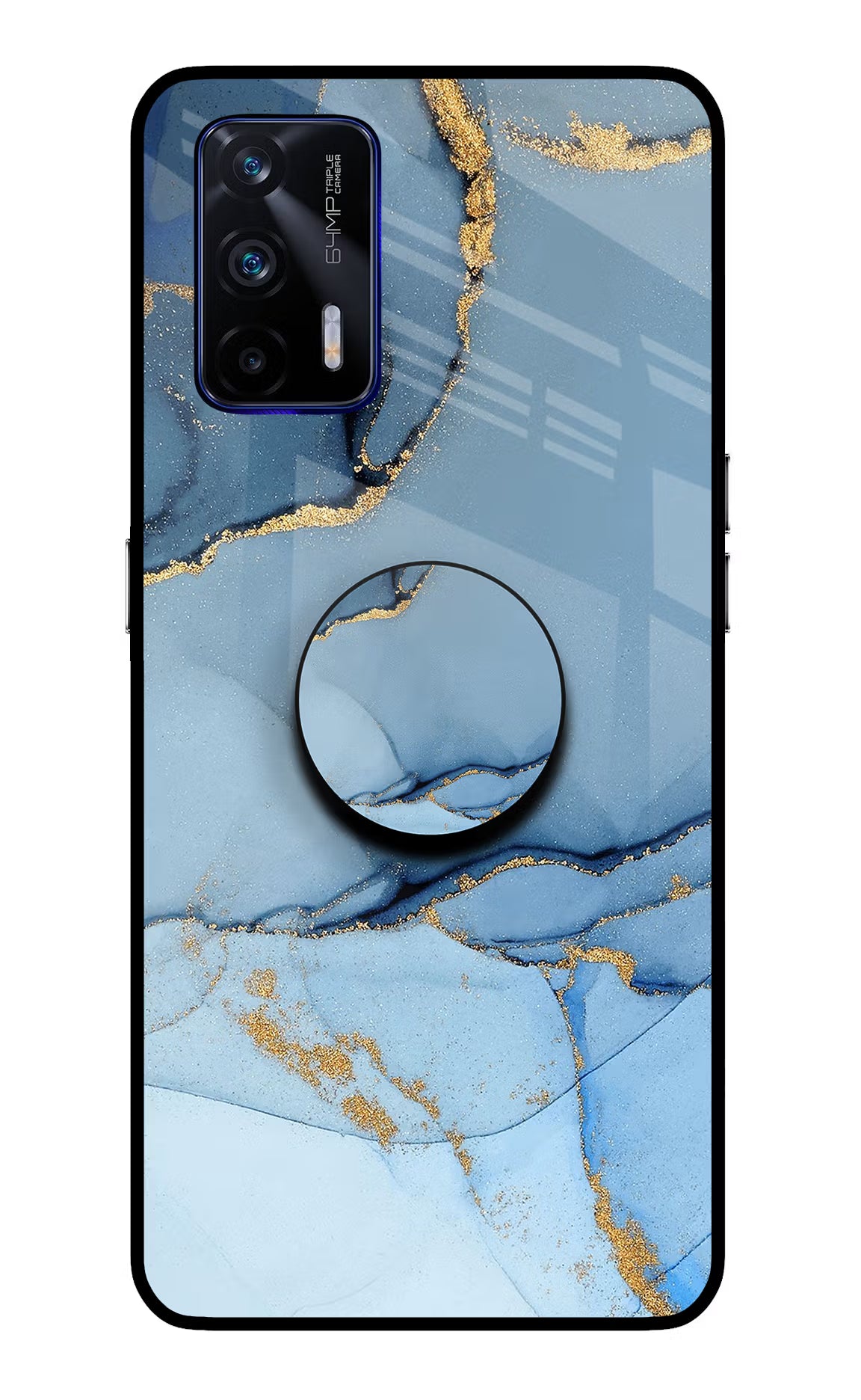 Blue Marble Realme GT 5G Pop Case - Blue Marble Realme GT 5G Pop Case by Casekaro Blue Marble Realme GT 5G Pop Case by Casekaro