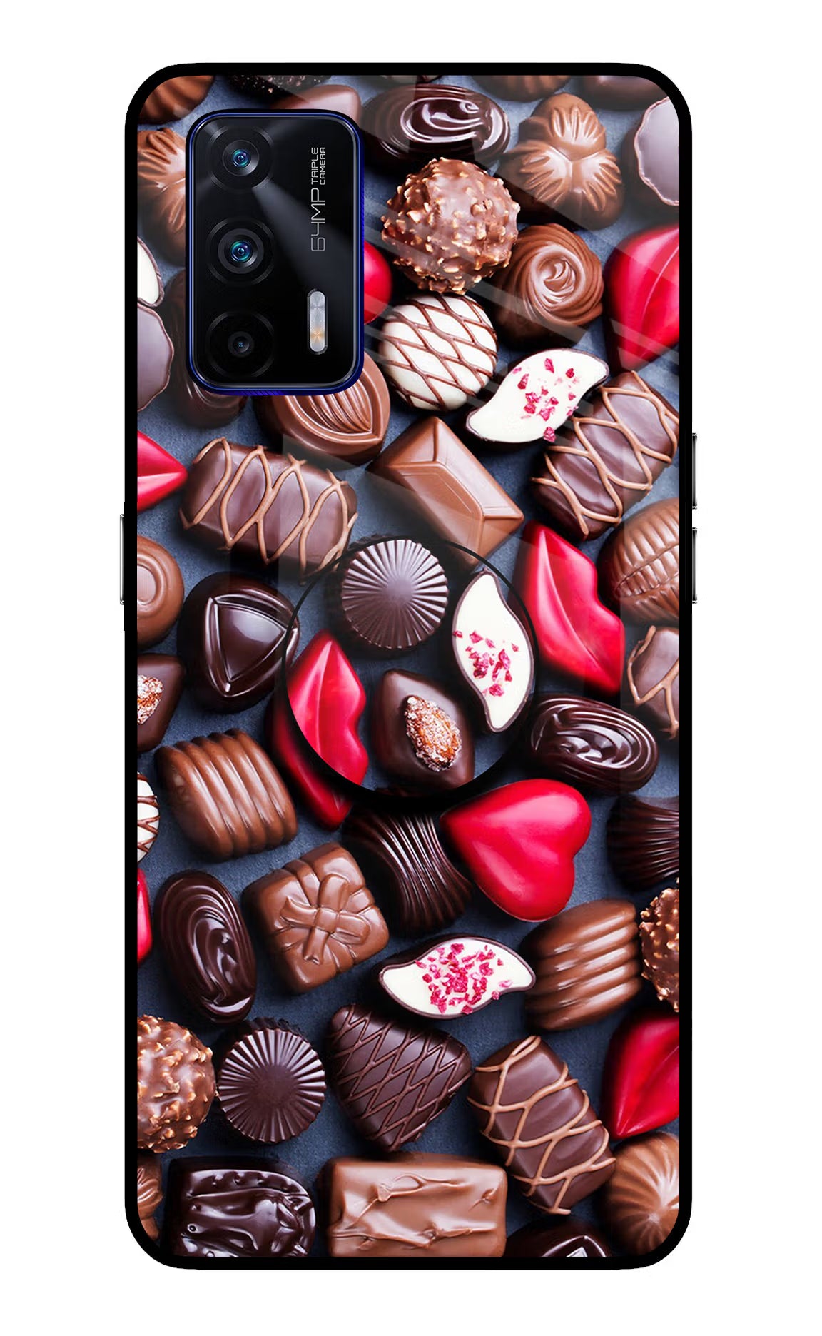 Chocolates Realme GT 5G Pop Case - Chocolates Realme GT 5G Pop Case by Casekaro Chocolates Realme GT 5G Pop Case by Casekaro