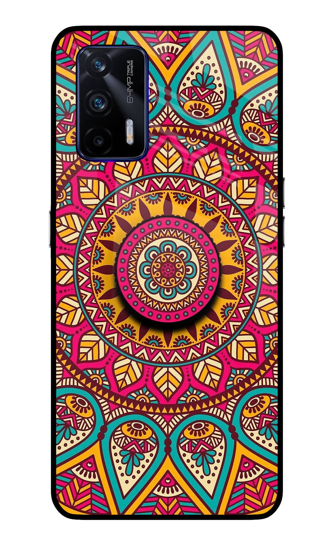 Mandala Realme GT 5G Pop Case - Mandala Realme GT 5G Pop Case by Casekaro Mandala Realme GT 5G Pop Case by Casekaro