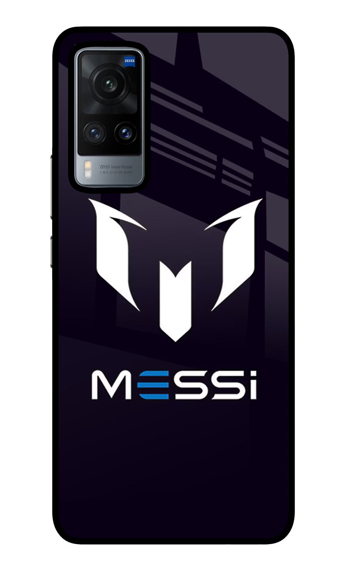 Messi Logo Vivo X60 Back Cover - Messi Logo Vivo X60 Glass Case Back Cover by Casekaro Messi Logo Vivo X60 Glass Case Back Cover by Casekaro