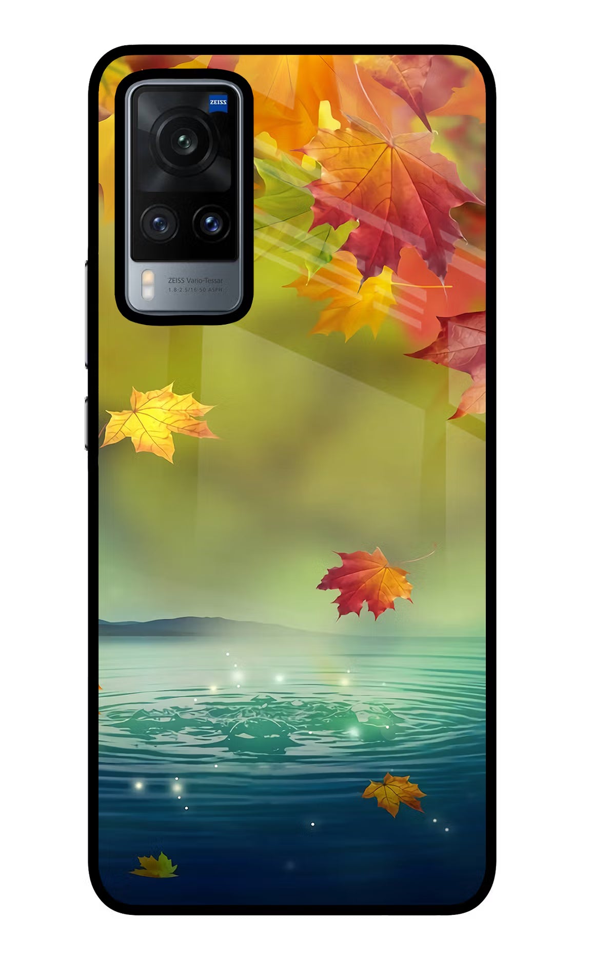 Flowers Vivo X60 Back Cover - Flowers Vivo X60 Glass Case Back Cover by Casekaro Flowers Vivo X60 Glass Case Back Cover by Casekaro