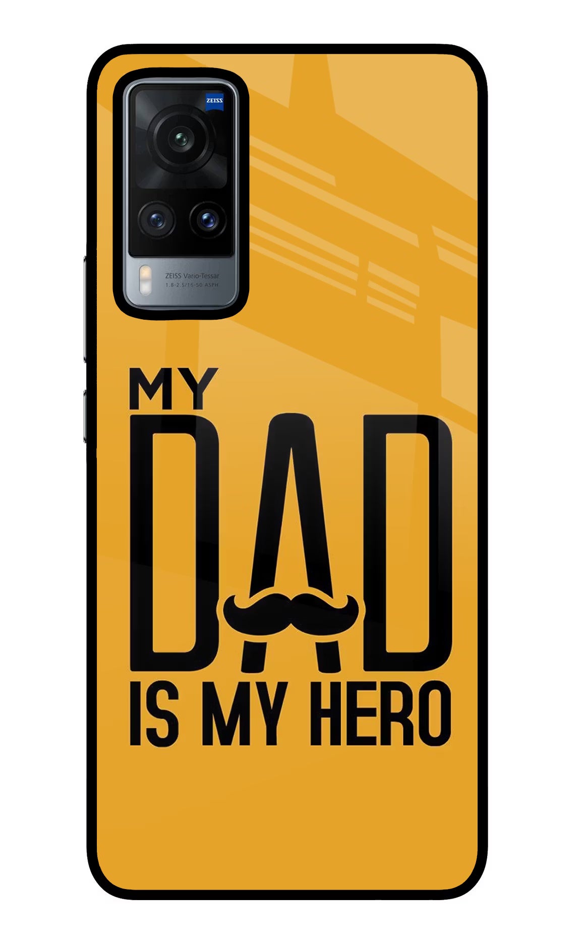 My Dad Is My Hero Vivo X60 Back Cover - My Dad Is My Hero Vivo X60 Glass Case Back Cover by Casekaro My Dad Is My Hero Vivo X60 Glass Case Back Cover by Casekaro