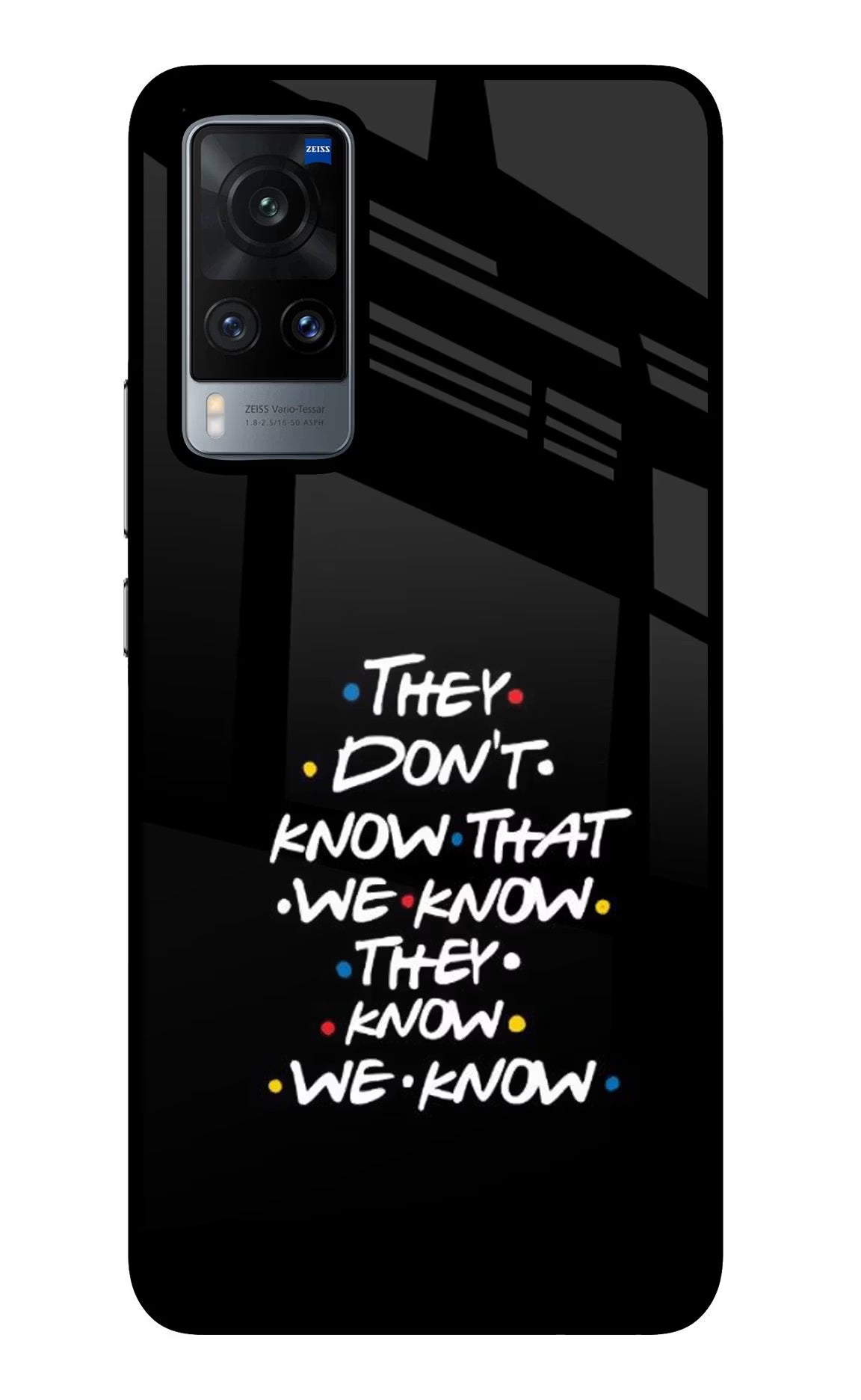 FRIENDS Dialogue Vivo X60 Glass Case - FRIENDS Dialogue Vivo X60 Glass Case FRIENDS Dialogue Vivo X60 Glass Case