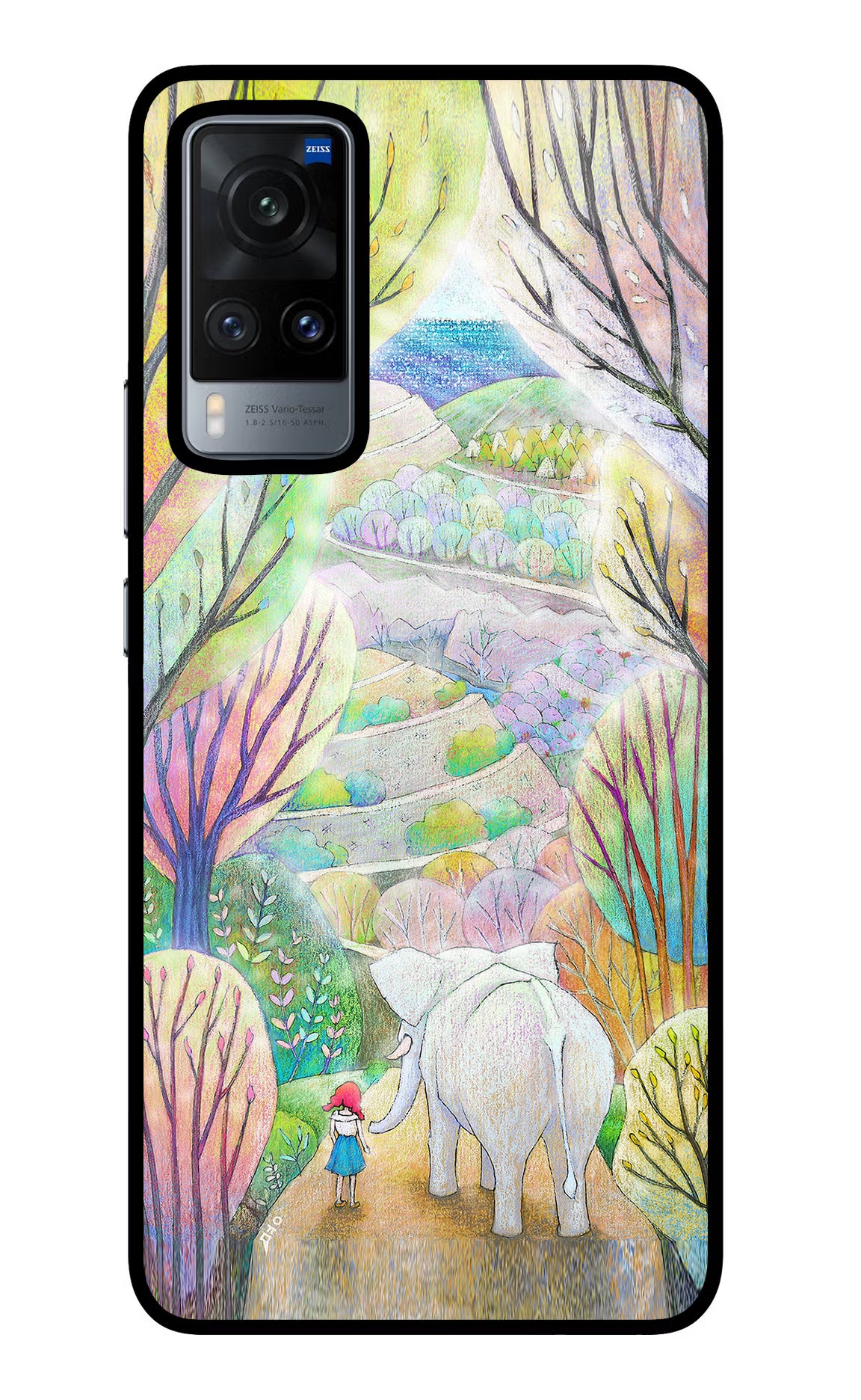 Nature Painting Vivo X60 Glass Case - Nature Painting Vivo X60 Glass Case Nature Painting Vivo X60 Glass Case