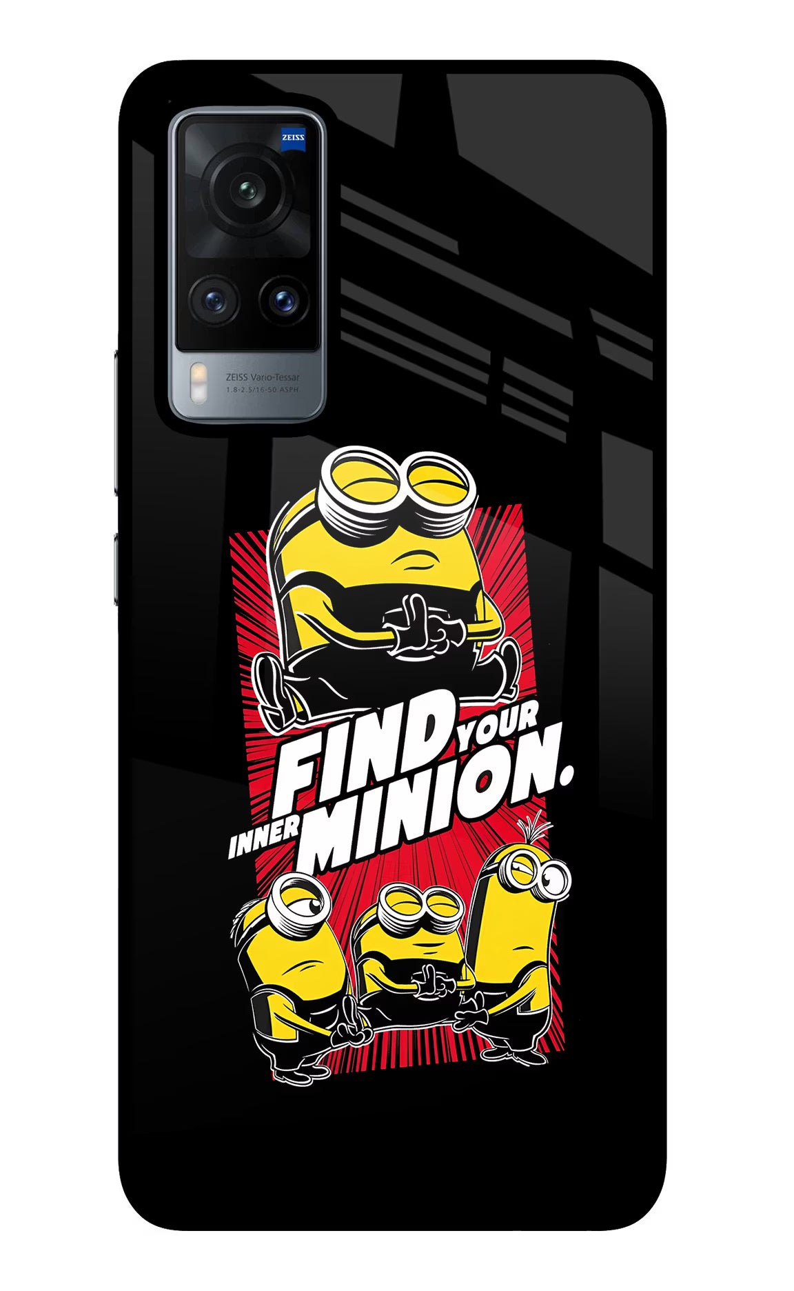 Find your inner Minion Vivo X60 Glass Case - Find your inner Minion Vivo X60 Glass Case Find your inner Minion Vivo X60 Glass Case