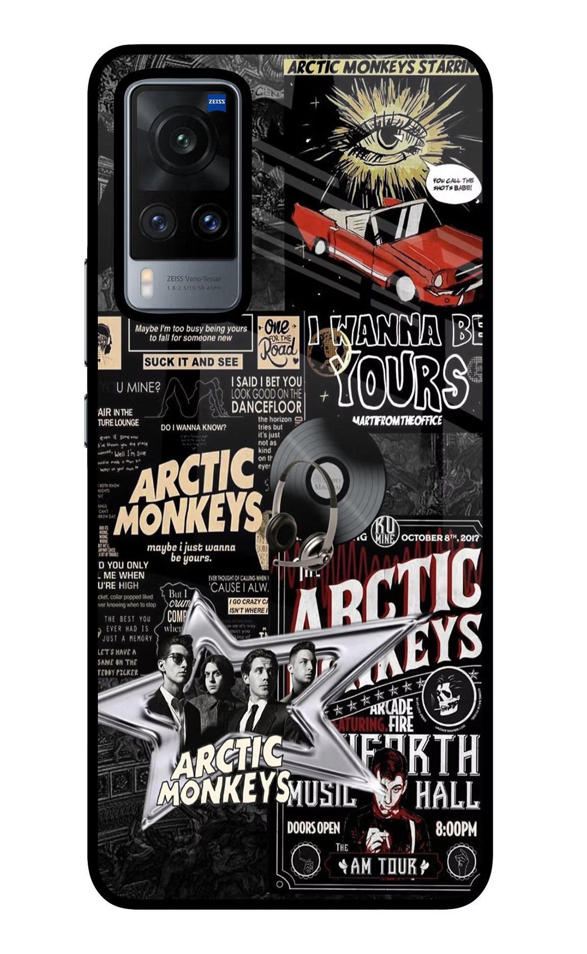 Arctic Monkeys Vivo X60 Glass Case - Arctic Monkeys Vivo X60 Glass Case Arctic Monkeys Vivo X60 Glass Case