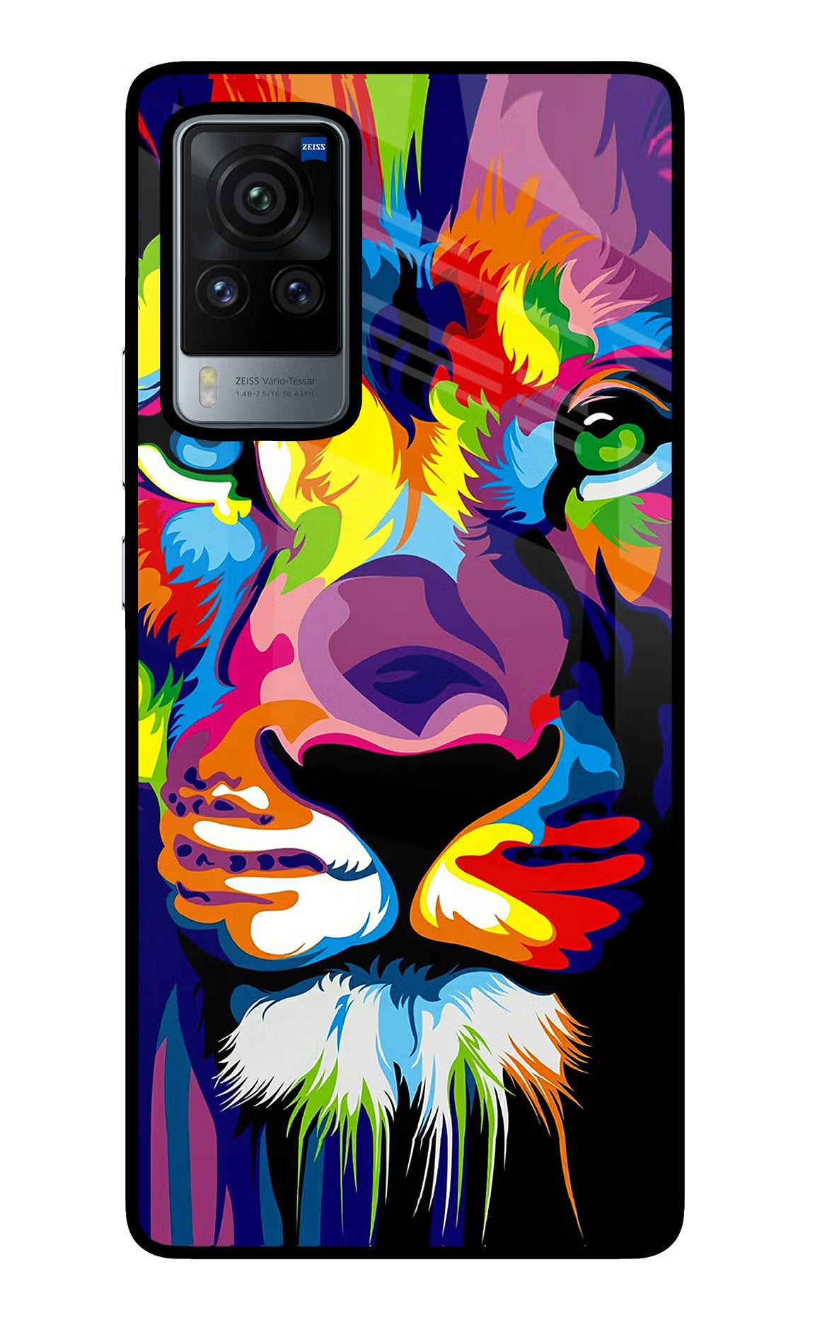 Lion Vivo X60 Pro Back Cover - Lion Vivo X60 Pro Glass Case Back Cover by Casekaro Lion Vivo X60 Pro Glass Case Back Cover by Casekaro