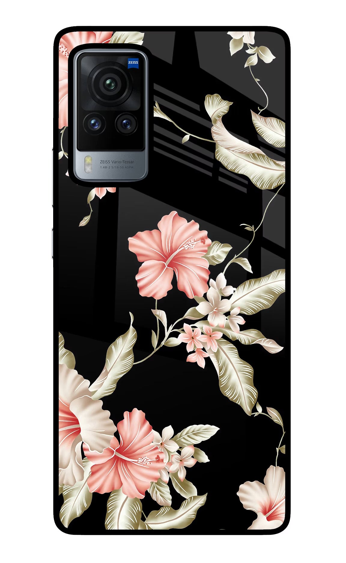 Flowers Vivo X60 Pro Glass Case - Flowers Vivo X60 Pro Glass Case Flowers Vivo X60 Pro Glass Case