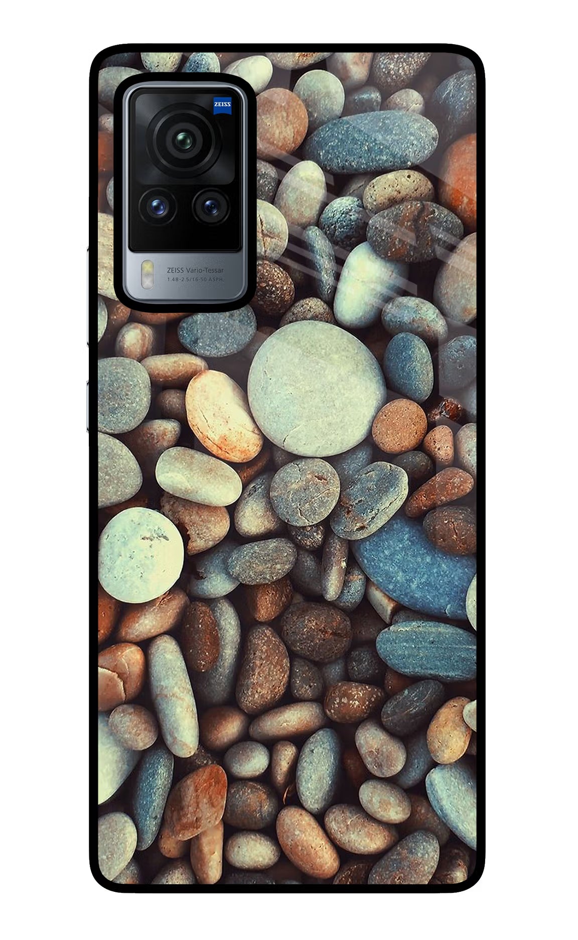 Pebble Vivo X60 Pro Back Cover - Pebble Vivo X60 Pro Glass Case Back Cover by Casekaro Pebble Vivo X60 Pro Glass Case Back Cover by Casekaro