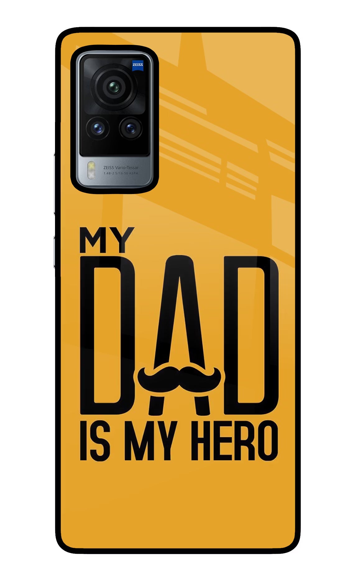 My Dad Is My Hero Vivo X60 Pro Back Cover - My Dad Is My Hero Vivo X60 Pro Glass Case Back Cover by Casekaro My Dad Is My Hero Vivo X60 Pro Glass Case Back Cover by Casekaro