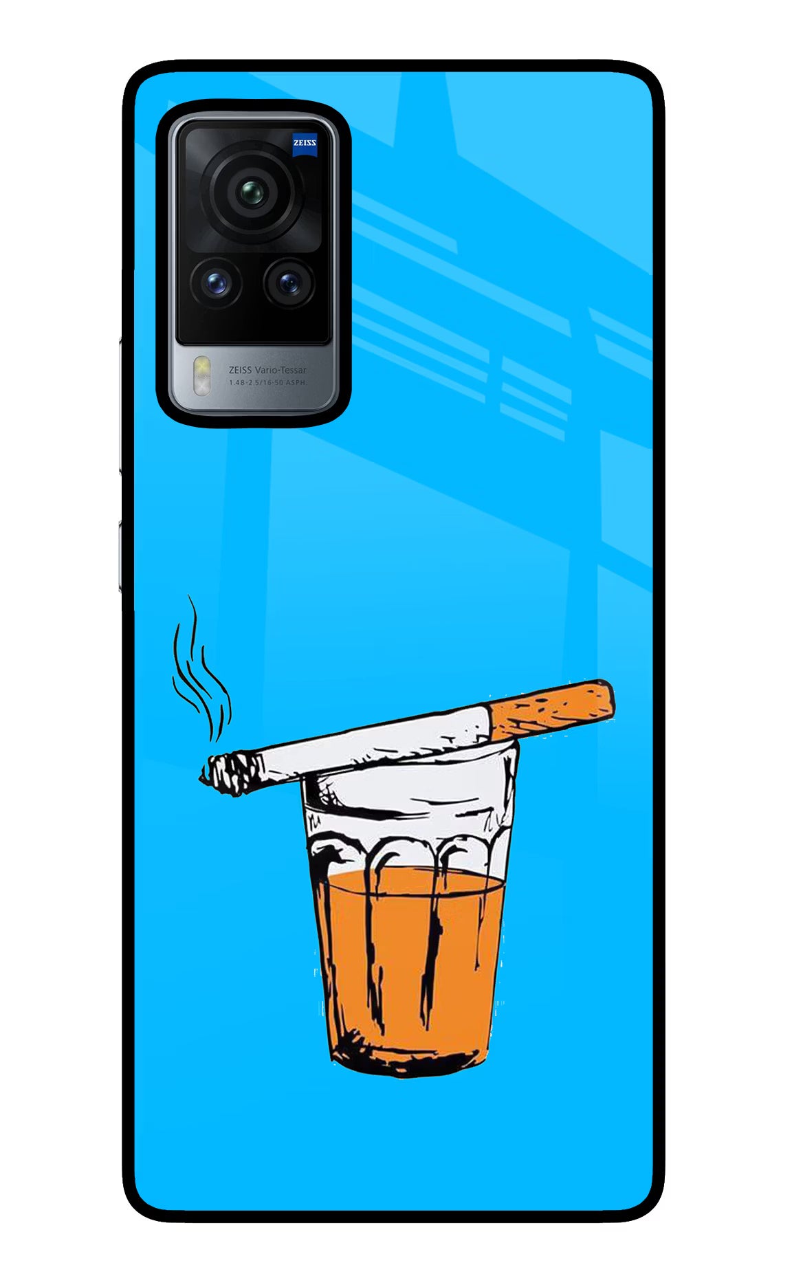 Chai Sutta Vivo X60 Pro Back Cover - Chai Sutta Vivo X60 Pro Glass Case Back Cover by Casekaro Chai Sutta Vivo X60 Pro Glass Case Back Cover by Casekaro