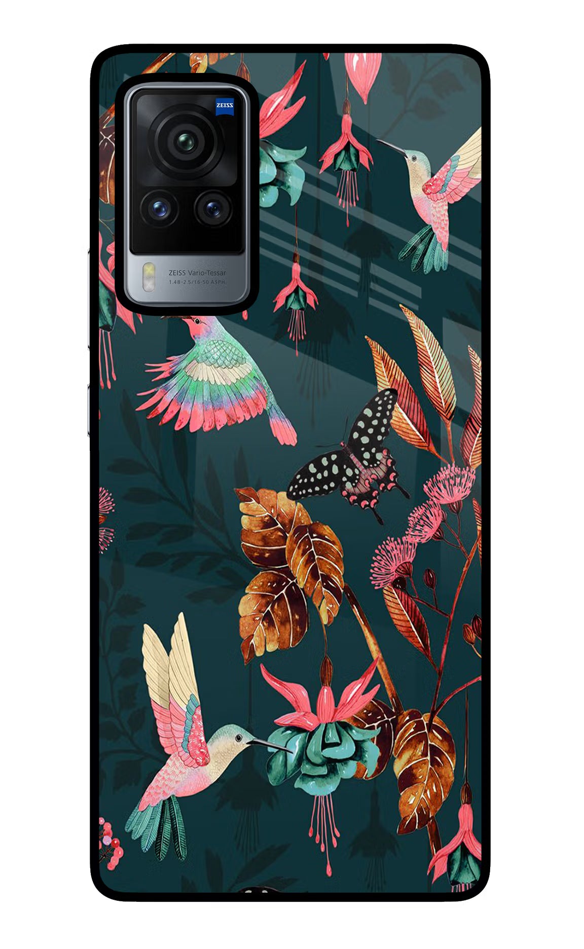 Birds Vivo X60 Pro Back Cover - Birds Vivo X60 Pro Glass Case Back Cover by Casekaro Birds Vivo X60 Pro Glass Case Back Cover by Casekaro