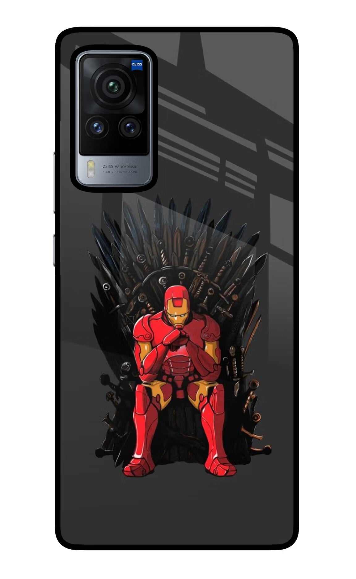 Ironman Throne Vivo X60 Pro Glass Case - Ironman Throne Vivo X60 Pro Glass Case Ironman Throne Vivo X60 Pro Glass Case