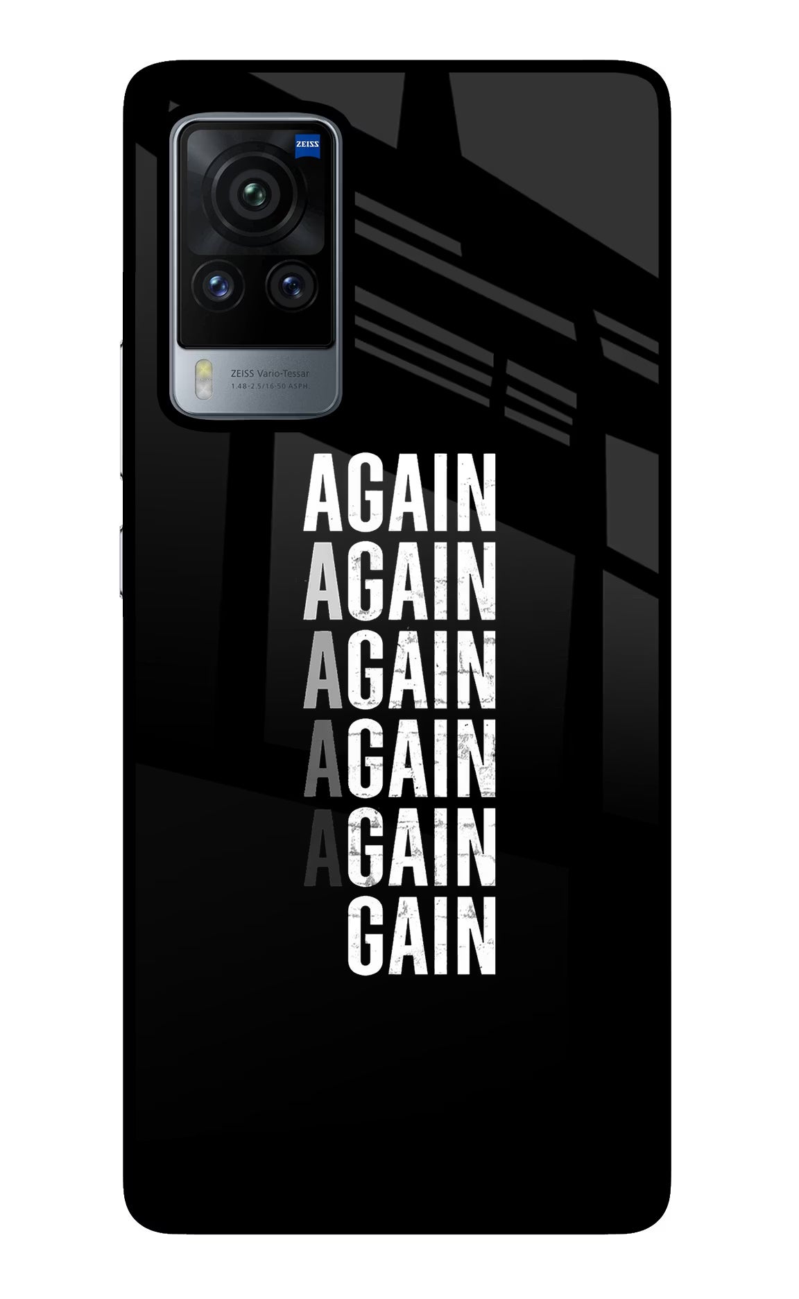 Again Again Gain Vivo X60 Pro Back Cover - Again Again Gain Vivo X60 Pro Glass Case Back Cover by Casekaro Again Again Gain Vivo X60 Pro Glass Case Back Cover by Casekaro