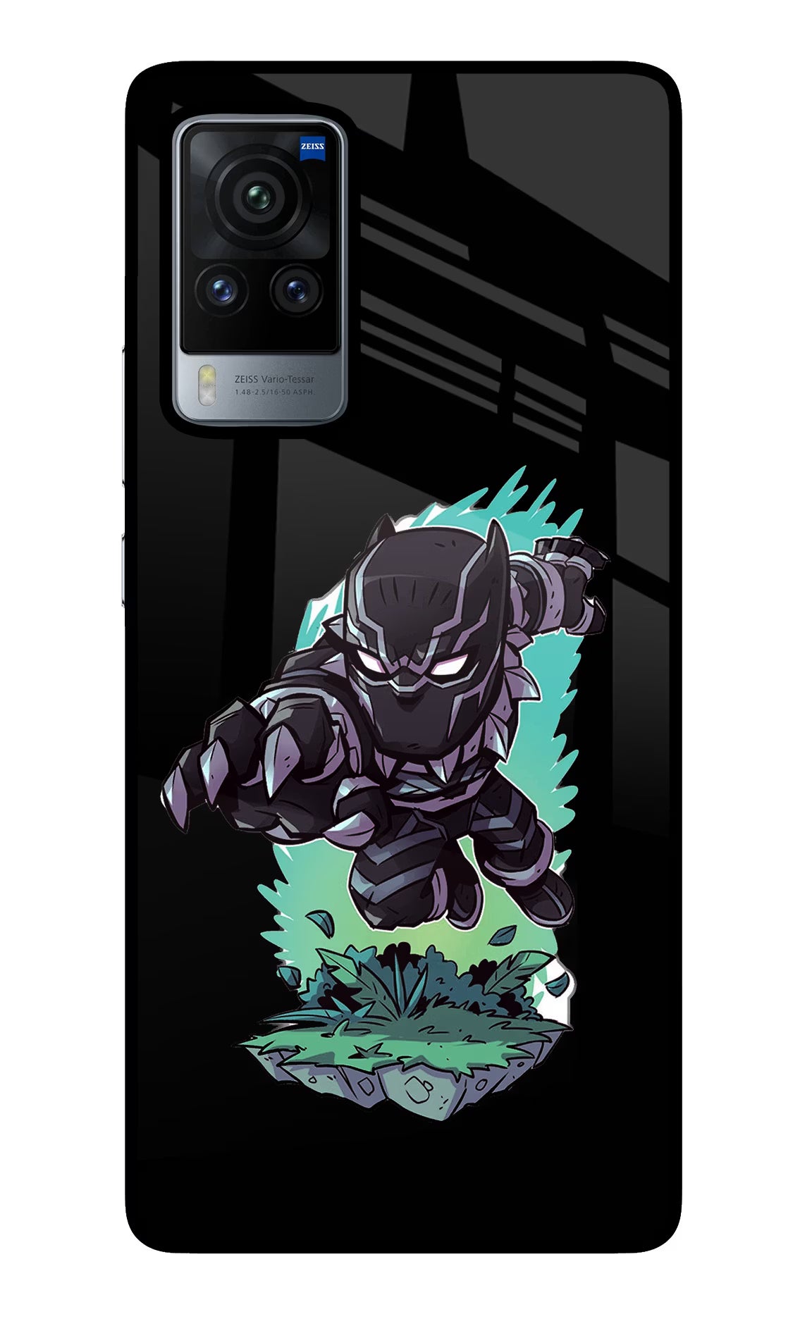 Black Panther Vivo X60 Pro Back Cover - Black Panther Vivo X60 Pro Glass Case Back Cover by Casekaro Black Panther Vivo X60 Pro Glass Case Back Cover by Casekaro
