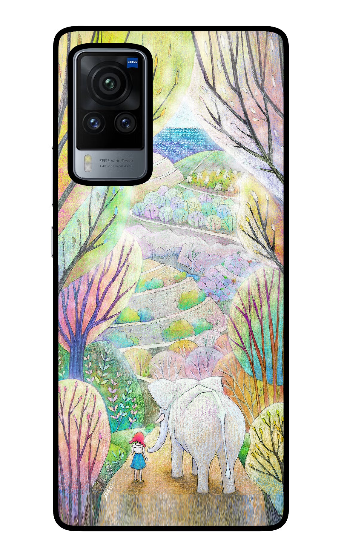 Nature Painting Vivo X60 Pro Back Cover - Nature Painting Vivo X60 Pro Glass Case Back Cover by Casekaro Nature Painting Vivo X60 Pro Glass Case Back Cover by Casekaro