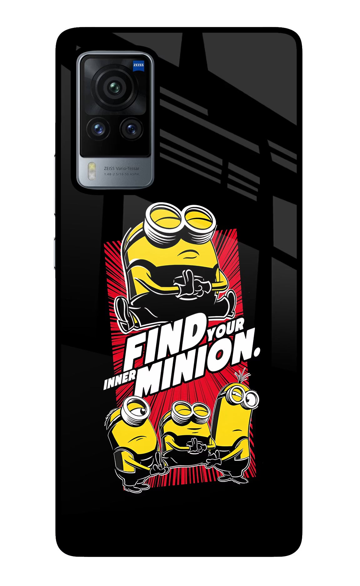 Find your inner Minion Vivo X60 Pro Back Cover - Find your inner Minion Vivo X60 Pro Glass Case Back Cover by Casekaro Find your inner Minion Vivo X60 Pro Glass Case Back Cover by Casekaro