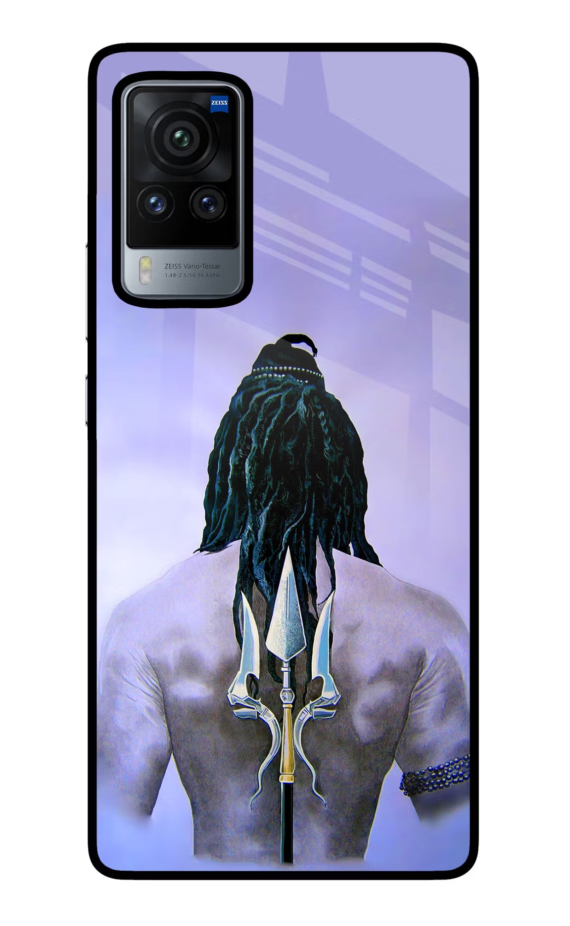 Shiva Vivo X60 Pro Back Cover - Shiva Vivo X60 Pro Glass Case Back Cover by Casekaro Shiva Vivo X60 Pro Glass Case Back Cover by Casekaro
