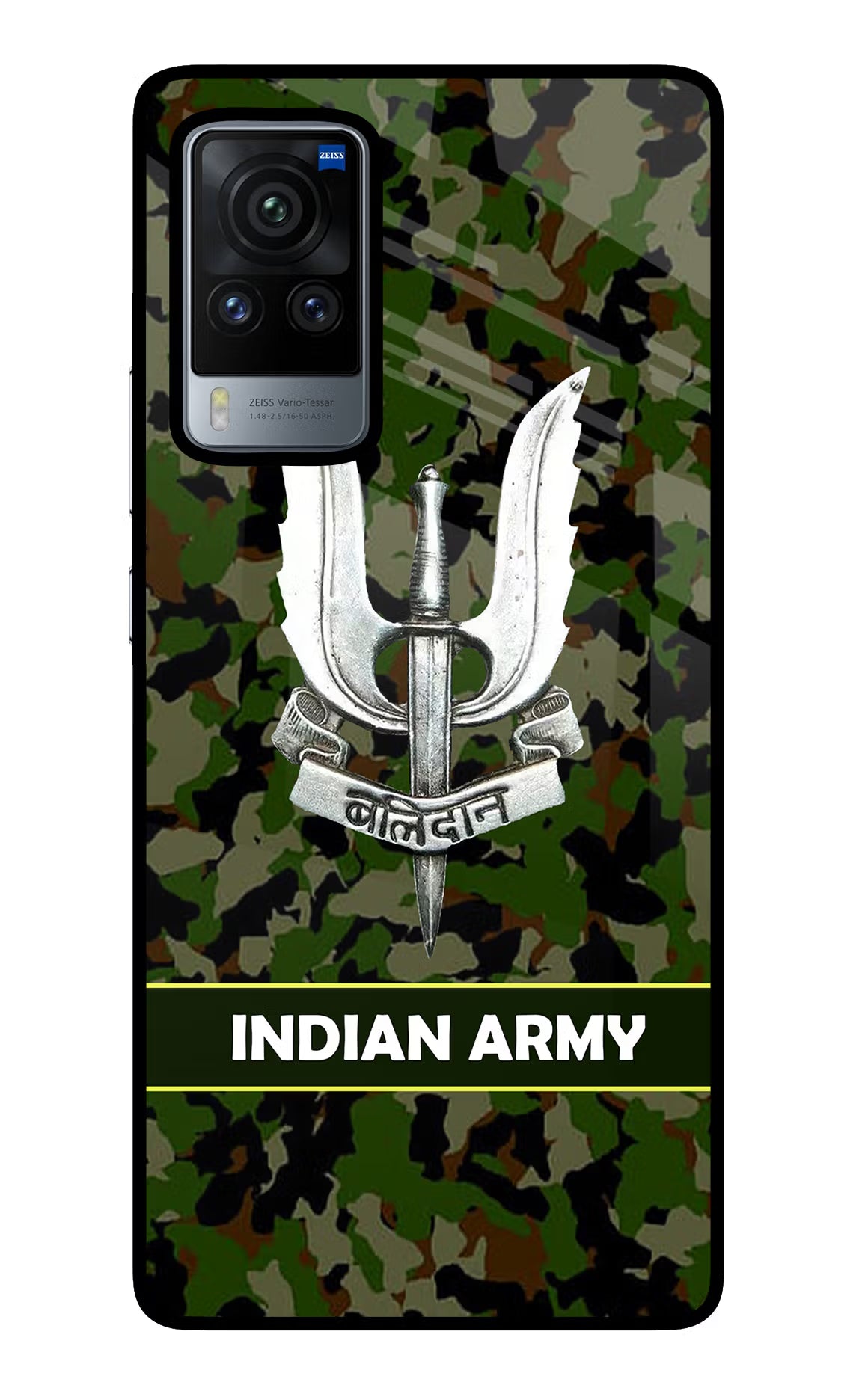 Balidan Indian Logo Vivo X60 Pro Back Cover - Balidan Indian Logo Vivo X60 Pro Glass Case Back Cover by Casekaro Balidan Indian Logo Vivo X60 Pro Glass Case Back Cover by Casekaro