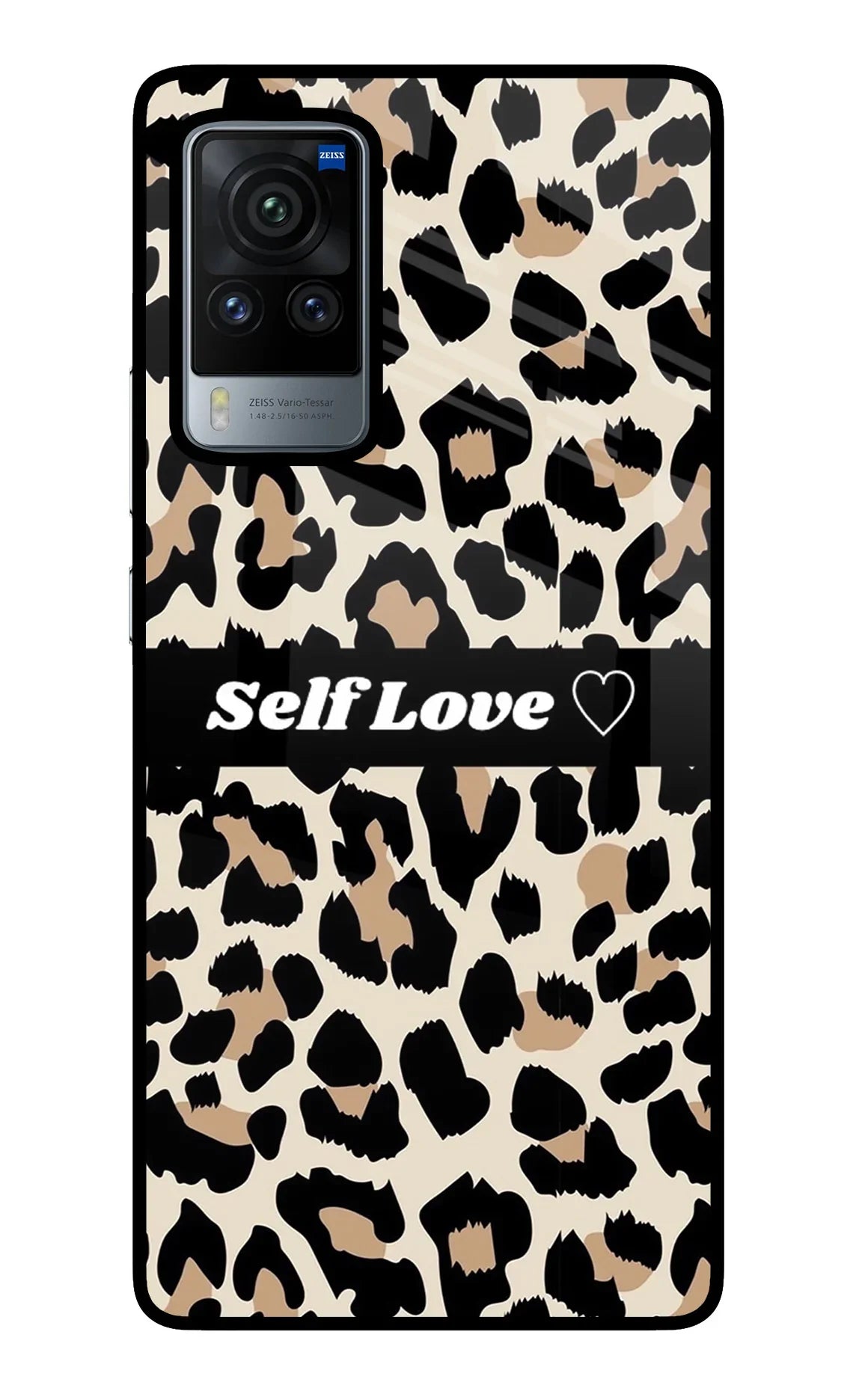 Leopard Print Self Love Vivo X60 Pro Glass Case - Leopard Print Self Love Vivo X60 Pro Glass Case Leopard Print Self Love Vivo X60 Pro Glass Case