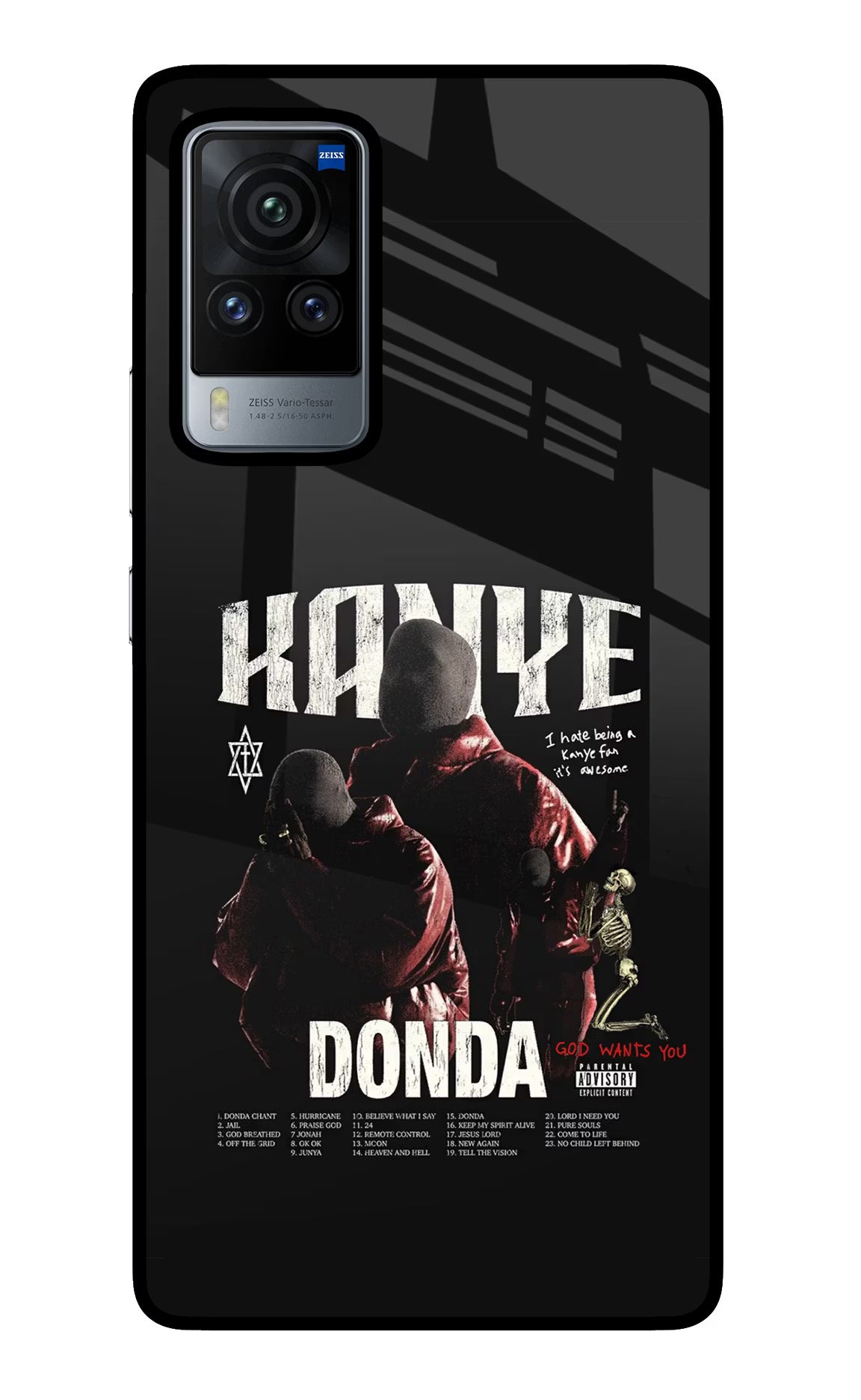 Donda Kanye West Vivo X60 Pro Back Cover - Donda Kanye West Vivo X60 Pro Glass Case Back Cover by Casekaro Donda Kanye West Vivo X60 Pro Glass Case Back Cover by Casekaro