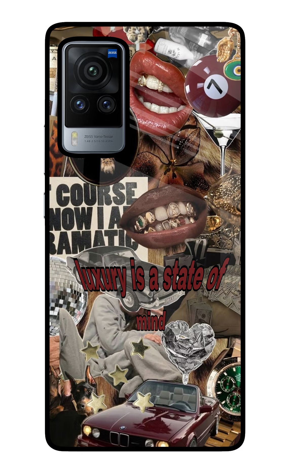 Luxury Vivo X60 Pro Glass Case - Luxury Vivo X60 Pro Glass Case Luxury Vivo X60 Pro Glass Case