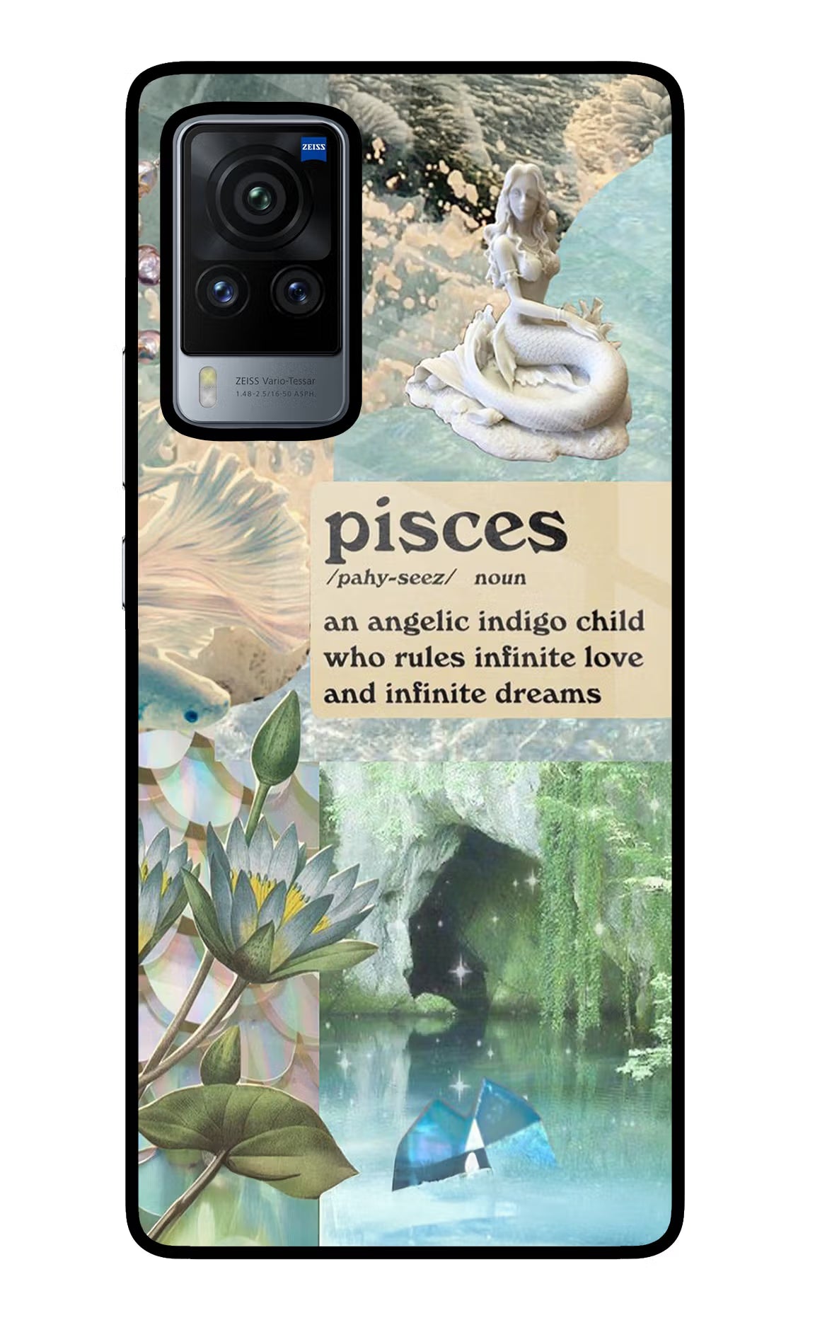 Pisces Zodiac Vivo X60 Pro Back Cover - Pisces Zodiac Vivo X60 Pro Glass Case Back Cover by Casekaro Pisces Zodiac Vivo X60 Pro Glass Case Back Cover by Casekaro
