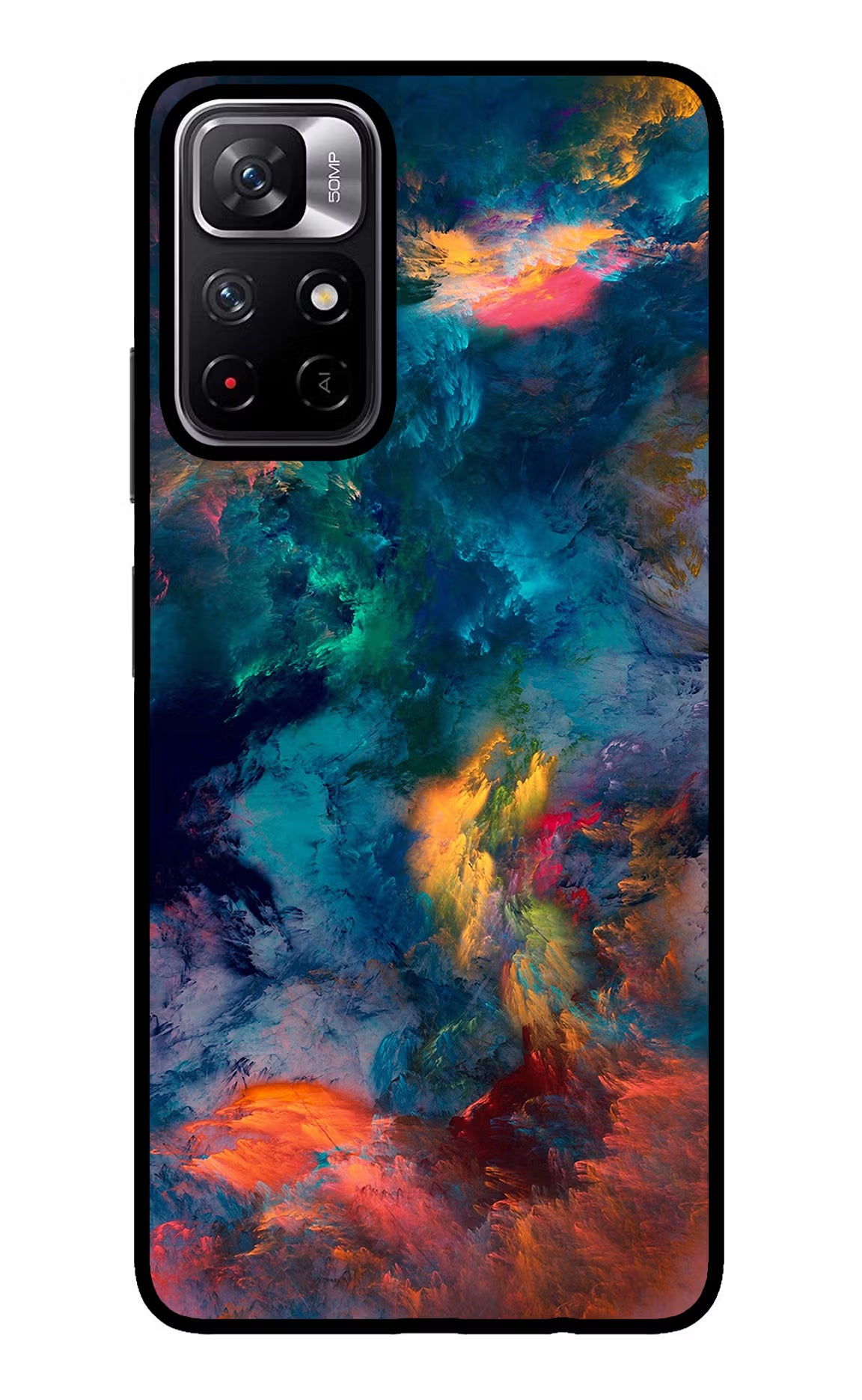 Artwork Paint Redmi Note 11T 5G Back Cover - Artwork Paint Redmi Note 11T 5G Glass Case Back Cover by Casekaro Artwork Paint Redmi Note 11T 5G Glass Case Back Cover by Casekaro