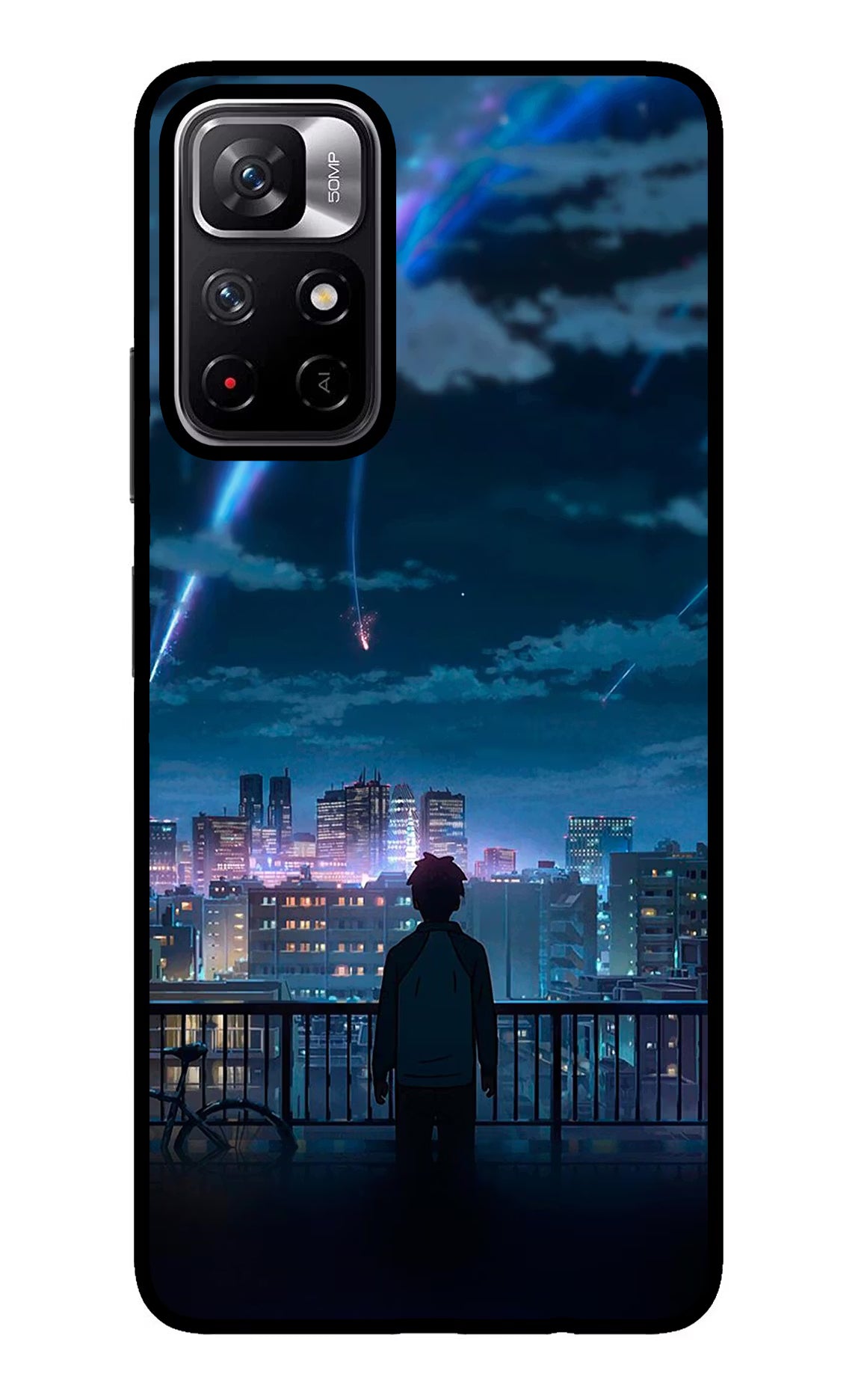 Anime Redmi Note 11T 5G Back Cover - Anime Redmi Note 11T 5G Glass Case Back Cover by Casekaro Anime Redmi Note 11T 5G Glass Case Back Cover by Casekaro