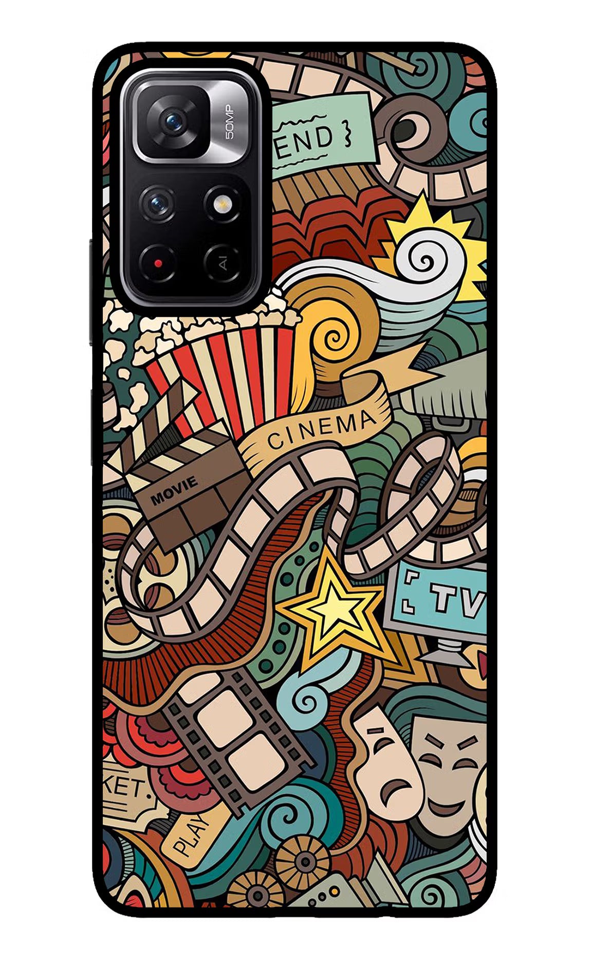 Cinema Abstract Redmi Note 11T 5G Glass Case - Cinema Abstract Redmi Note 11T 5G Glass Case Cinema Abstract Redmi Note 11T 5G Glass Case