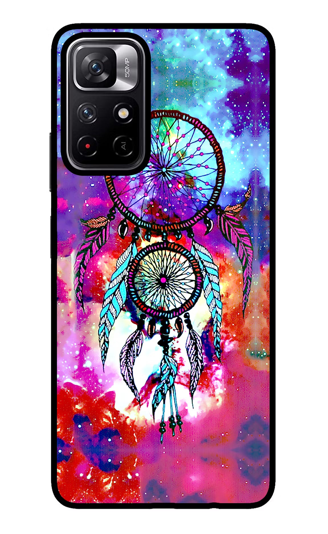 Dream Catcher Abstract Redmi Note 11T 5G Back Cover - Dream Catcher Abstract Redmi Note 11T 5G Glass Case Back Cover by Casekaro Dream Catcher Abstract Redmi Note 11T 5G Glass Case Back Cover by Casekaro