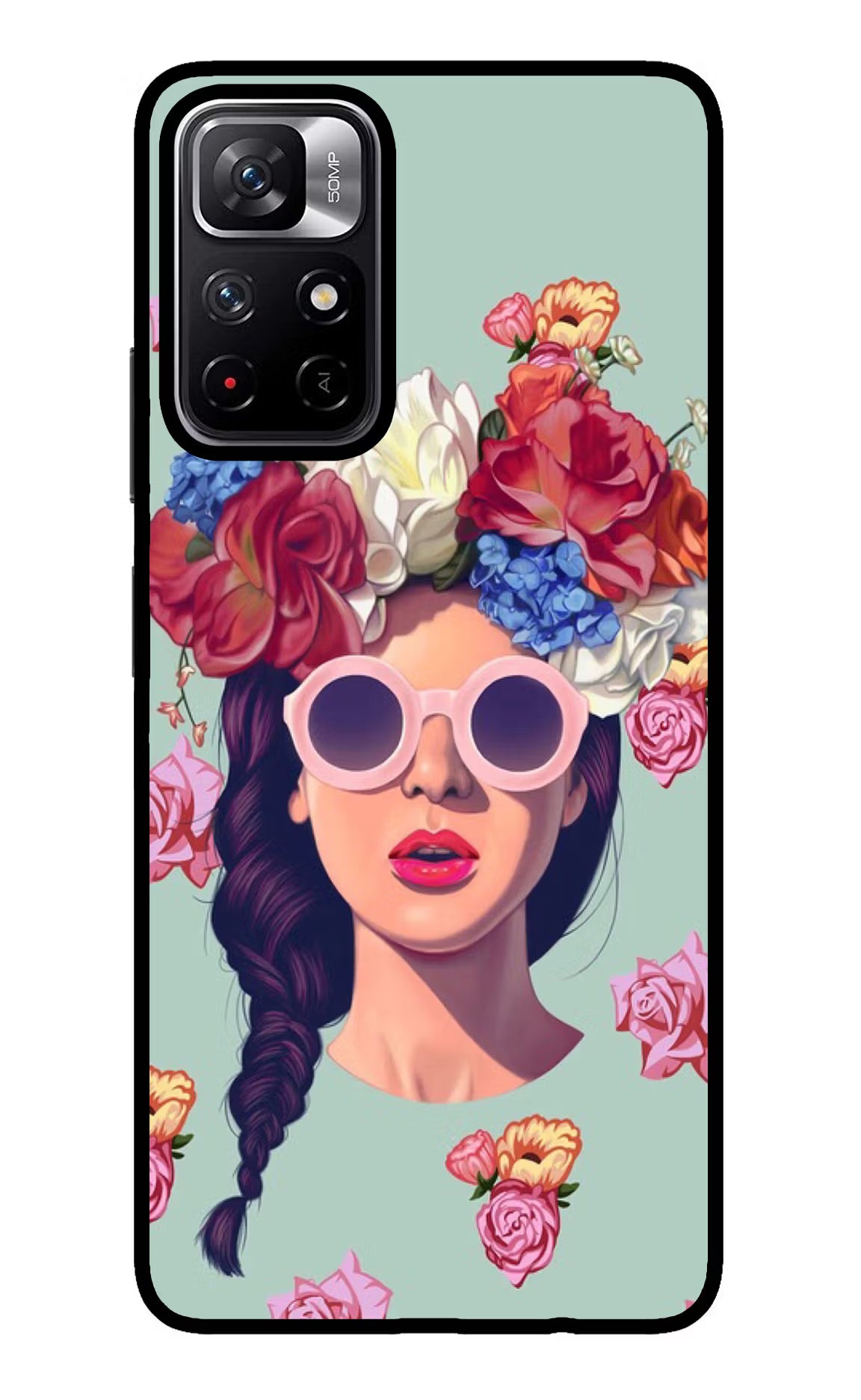 Pretty Girl Redmi Note 11T 5G Back Cover - Pretty Girl Redmi Note 11T 5G Glass Case Back Cover by Casekaro Pretty Girl Redmi Note 11T 5G Glass Case Back Cover by Casekaro