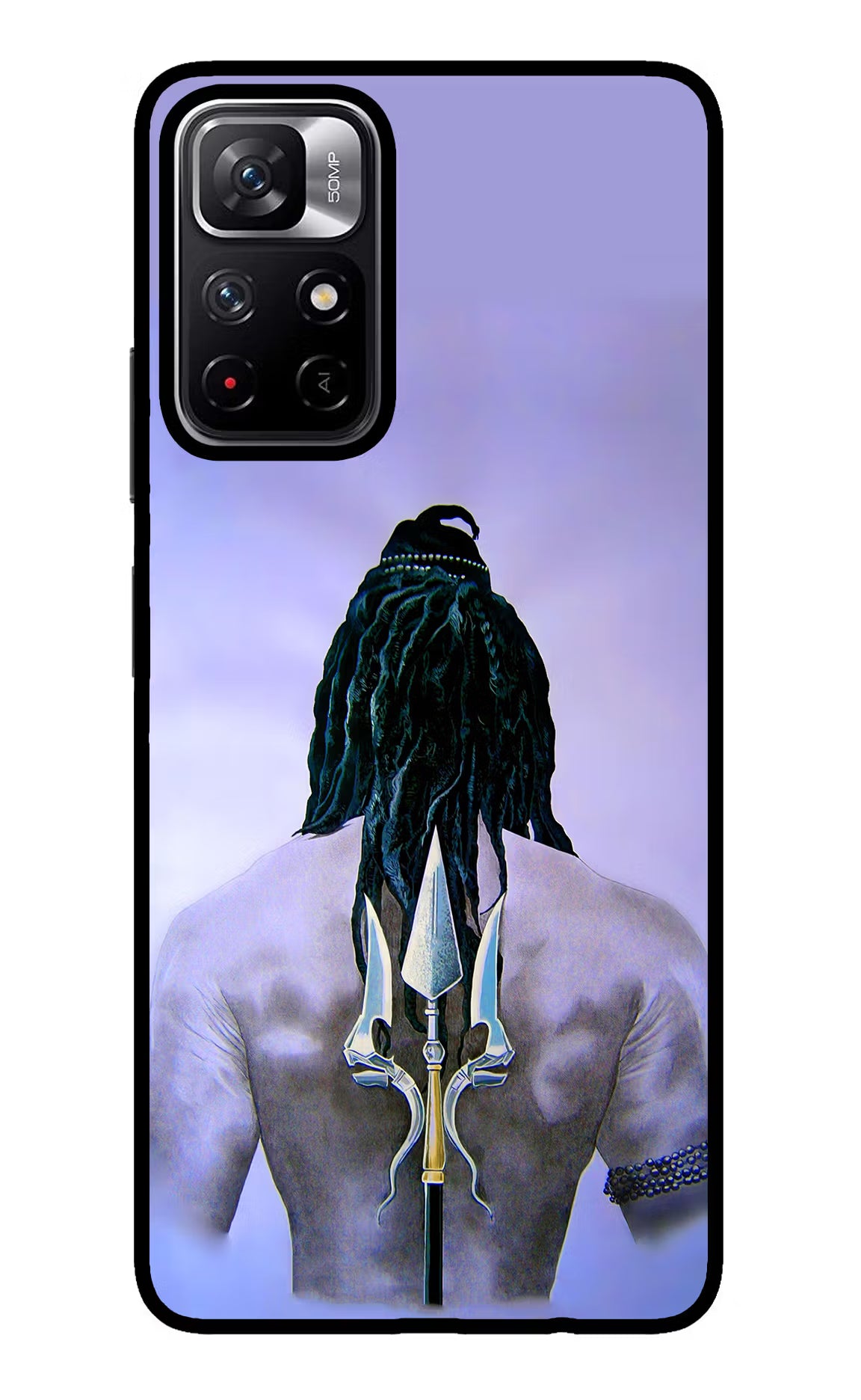 Shiva Redmi Note 11T 5G Back Cover - Shiva Redmi Note 11T 5G Glass Case Back Cover by Casekaro Shiva Redmi Note 11T 5G Glass Case Back Cover by Casekaro