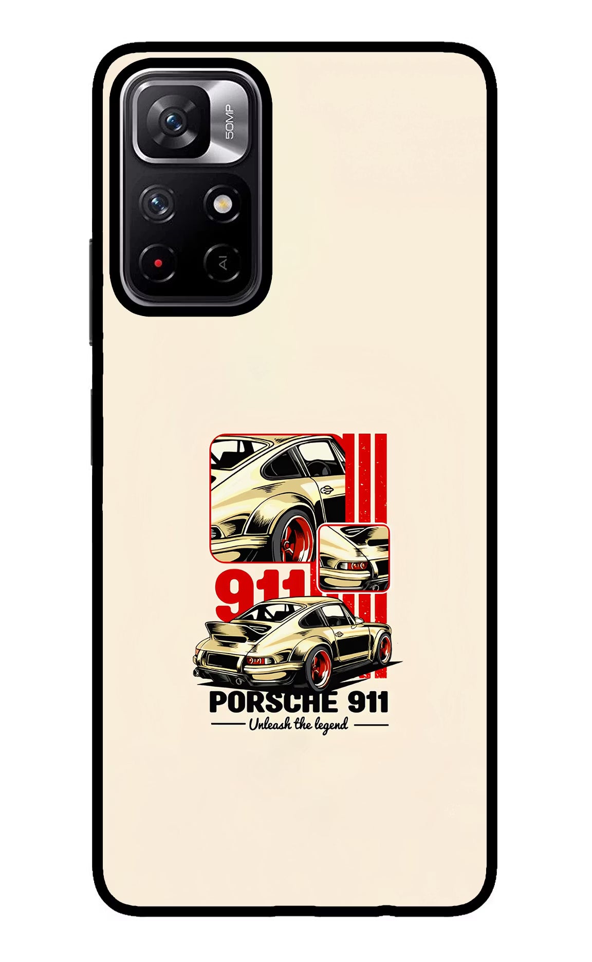 Classic Porsche 911 Redmi Note 11T 5G Back Cover - Classic Porsche 911 Redmi Note 11T 5G Glass Case Back Cover by Casekaro Classic Porsche 911 Redmi Note 11T 5G Glass Case Back Cover by Casekaro