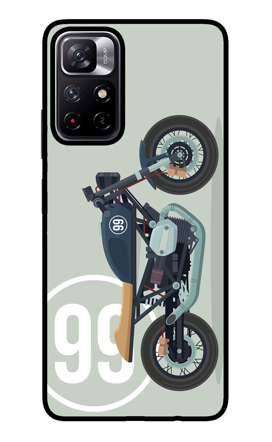 Classic Cafe Racer 99 Redmi Note 11T 5G Glass Case - Classic Cafe Racer 99 Redmi Note 11T 5G Glass Case Classic Cafe Racer 99 Redmi Note 11T 5G Glass Case